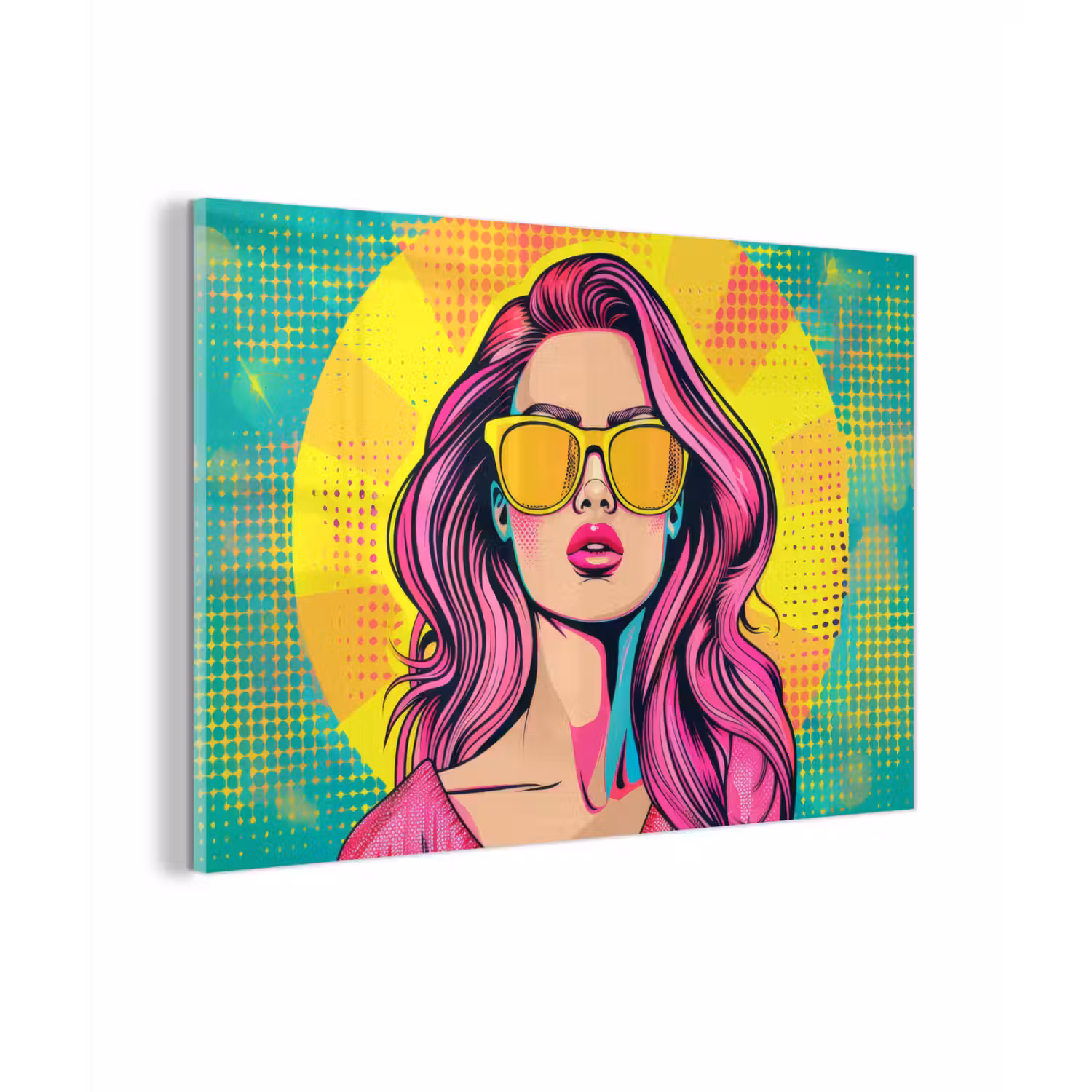 Zonnebril - Vrouw - Zonnig - Geel plexiglas 5mm klein -zzzproduct_nieuw