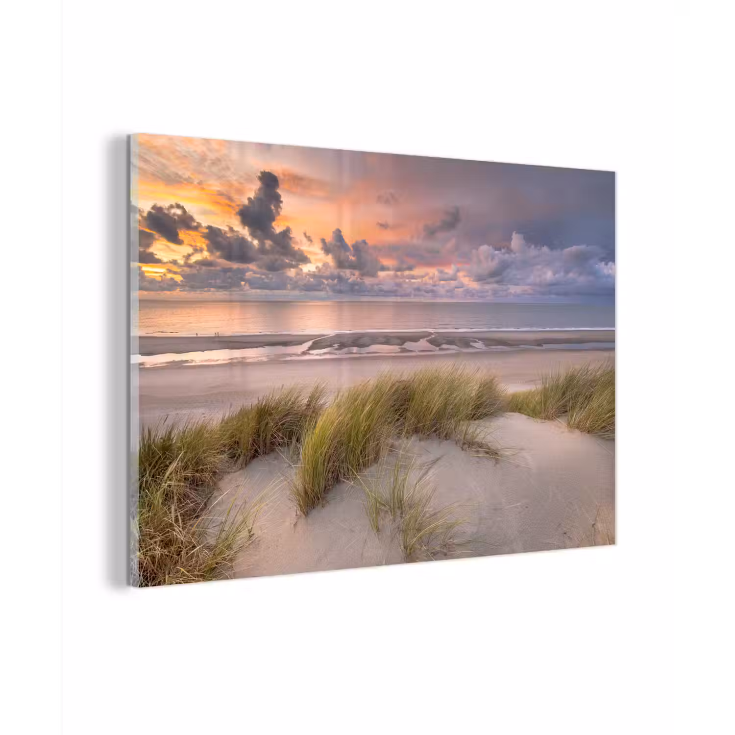 Zonsondergang - Duin - Strand - Planten - Zee plexiglas 5mm klein -zzzproduct_nieuw