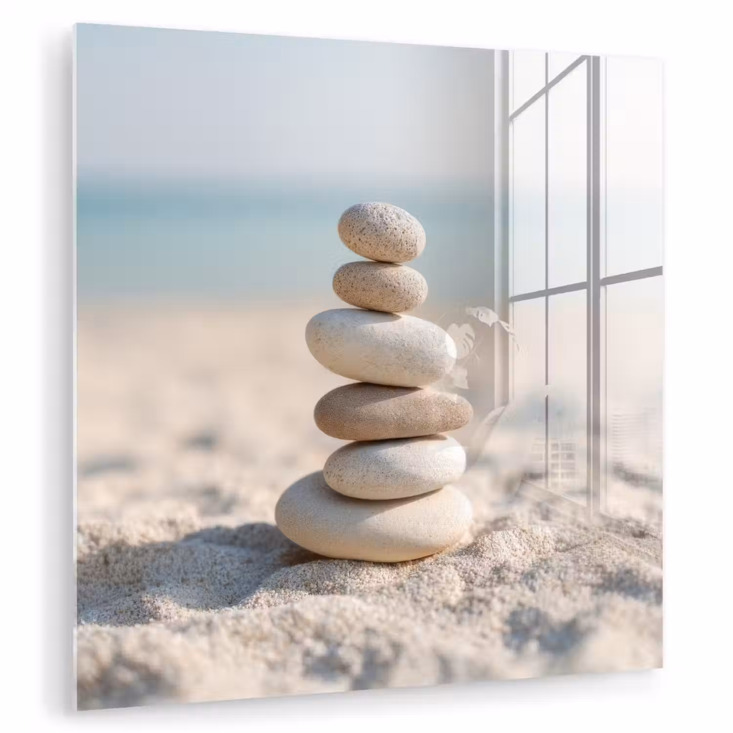 Stenen - Stapel - Zand - Zee plexiglas 5mm klein -zzzproduct_nieuw