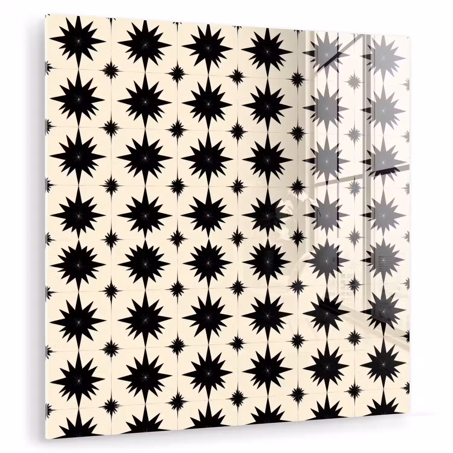 Stervormen - Geometrisch - Zwart plexiglas 5mm klein 11 -zzzproduct_nieuw
