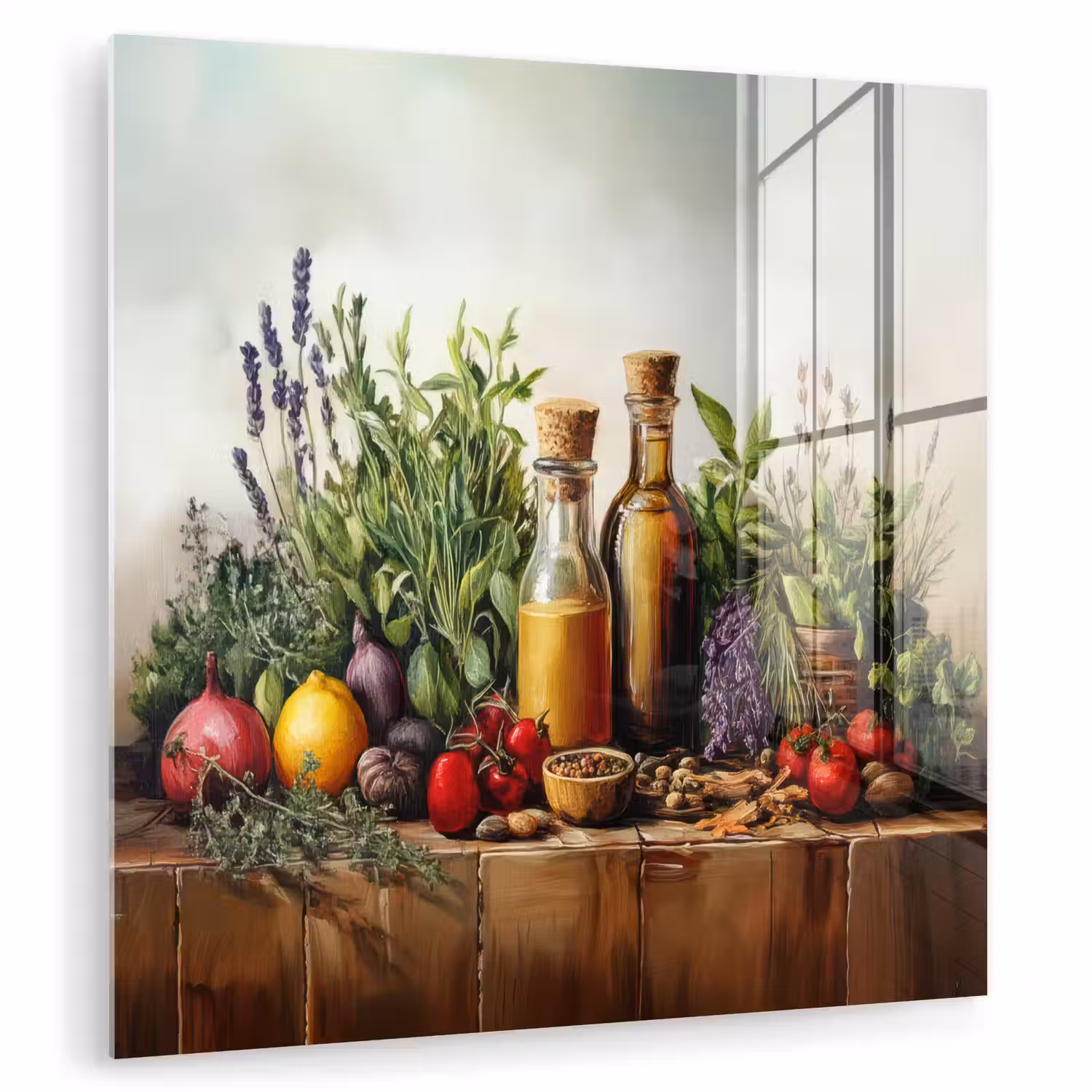 Stilleven - Kruiden - Specerijen - Fruit - Kleurrijk plexiglas 5mm klein -zzzproduct_nieuw