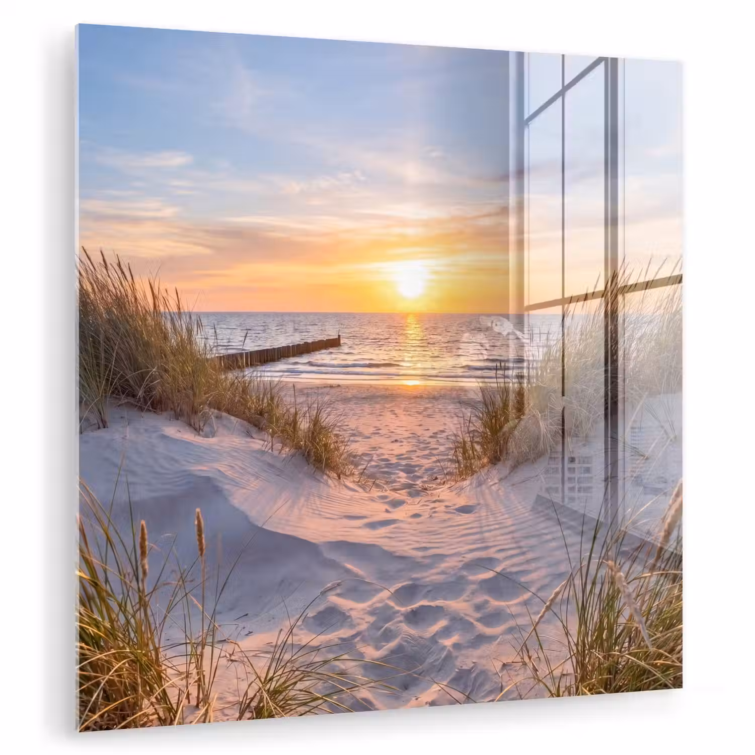 Strand - Zonsondergang - Natuur - Landschap plexiglas 5mm klein -zzzproduct_nieuw
