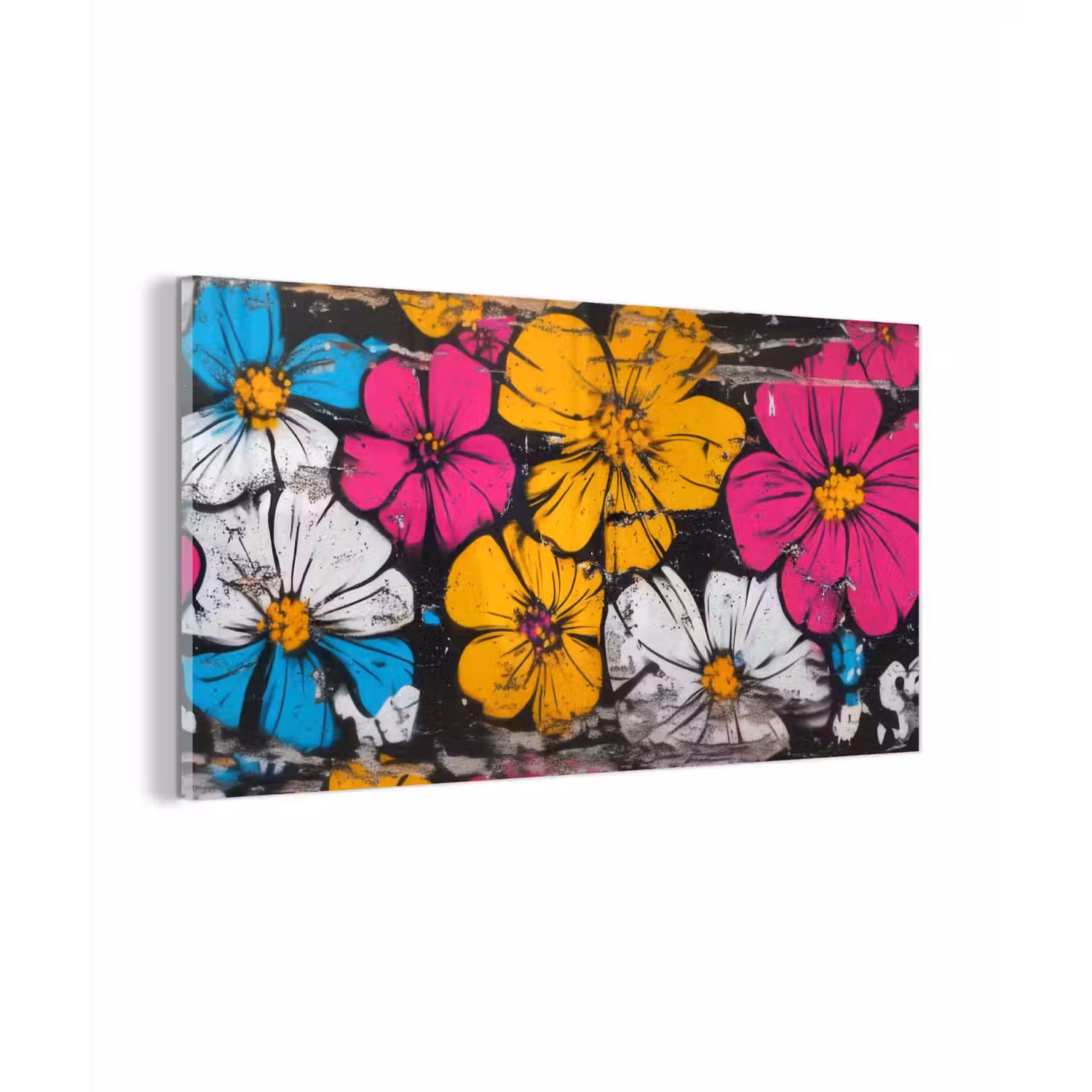 Street Art - Bloemen - Mix plexiglas 5mm klein -z3d