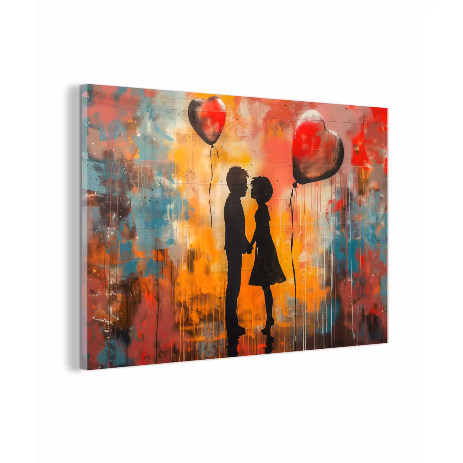 Street art - Liefde - Graffiti - Kunst - Banksy plexiglas 5mm klein -zzzproduct_nieuw