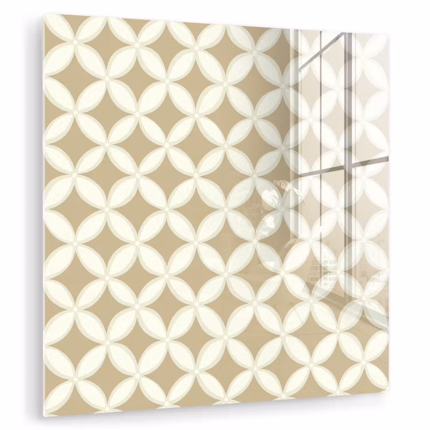 Symmetrisch - Motief - Beige plexiglas 5mm klein 11 -zzzproduct_nieuw