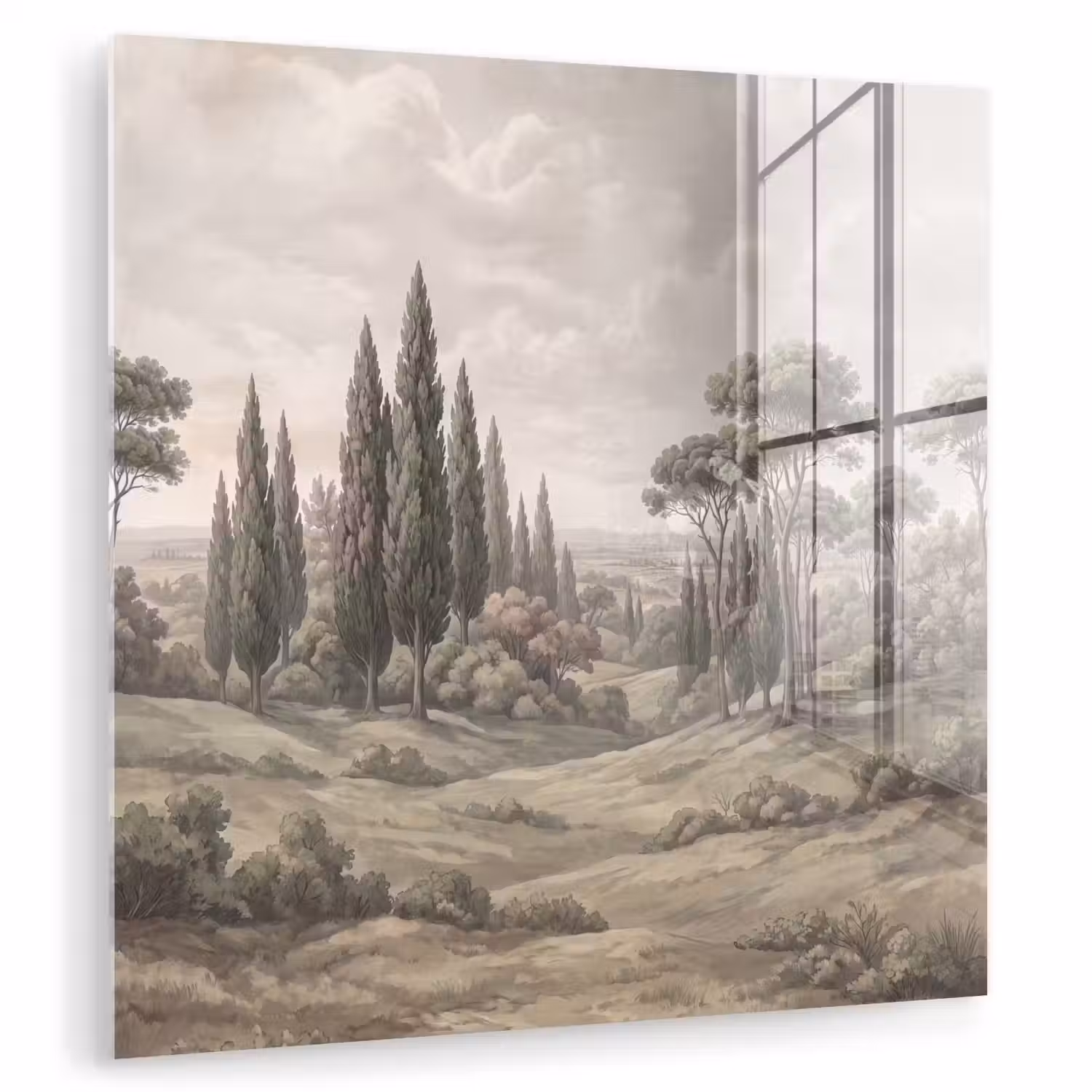 Vallei - Bos - Natuur - Groen plexiglas 5mm klein -zzzproduct_nieuw