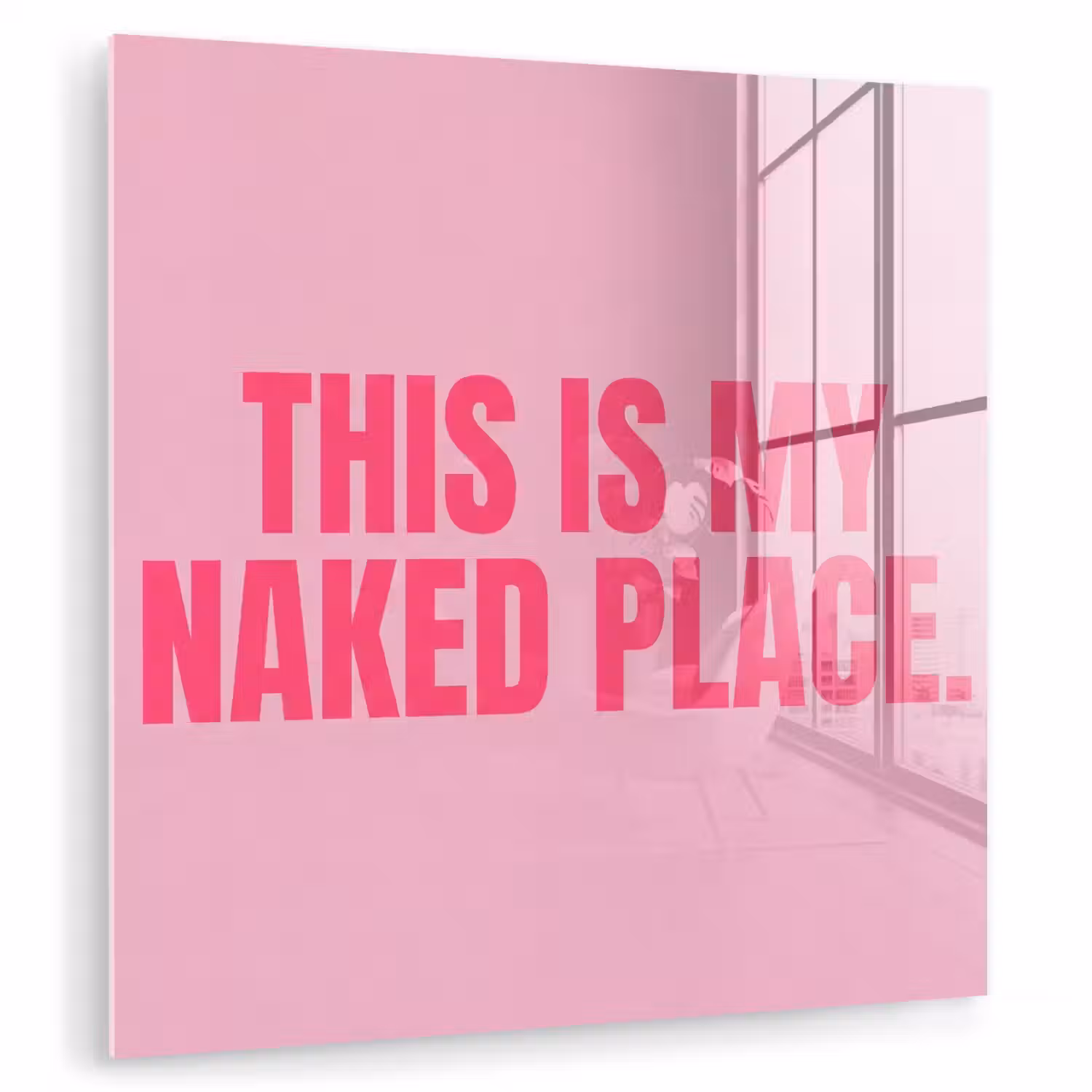 Tekst - Modern - Roze plexiglas 5mm klein -zzzproduct_nieuw