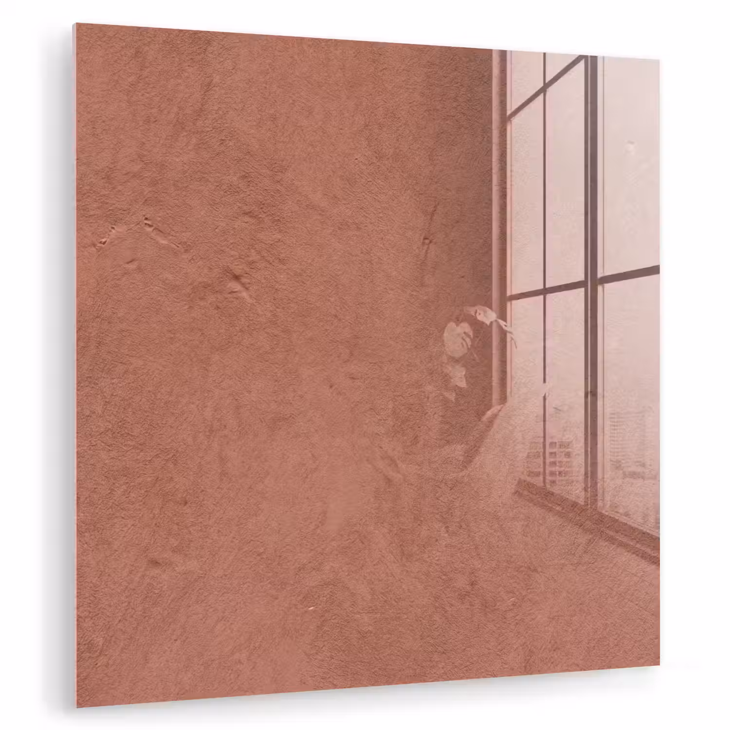 Textuur - Roodbruin - Grof - Modern plexiglas 5mm klein -zzzproduct_nieuw