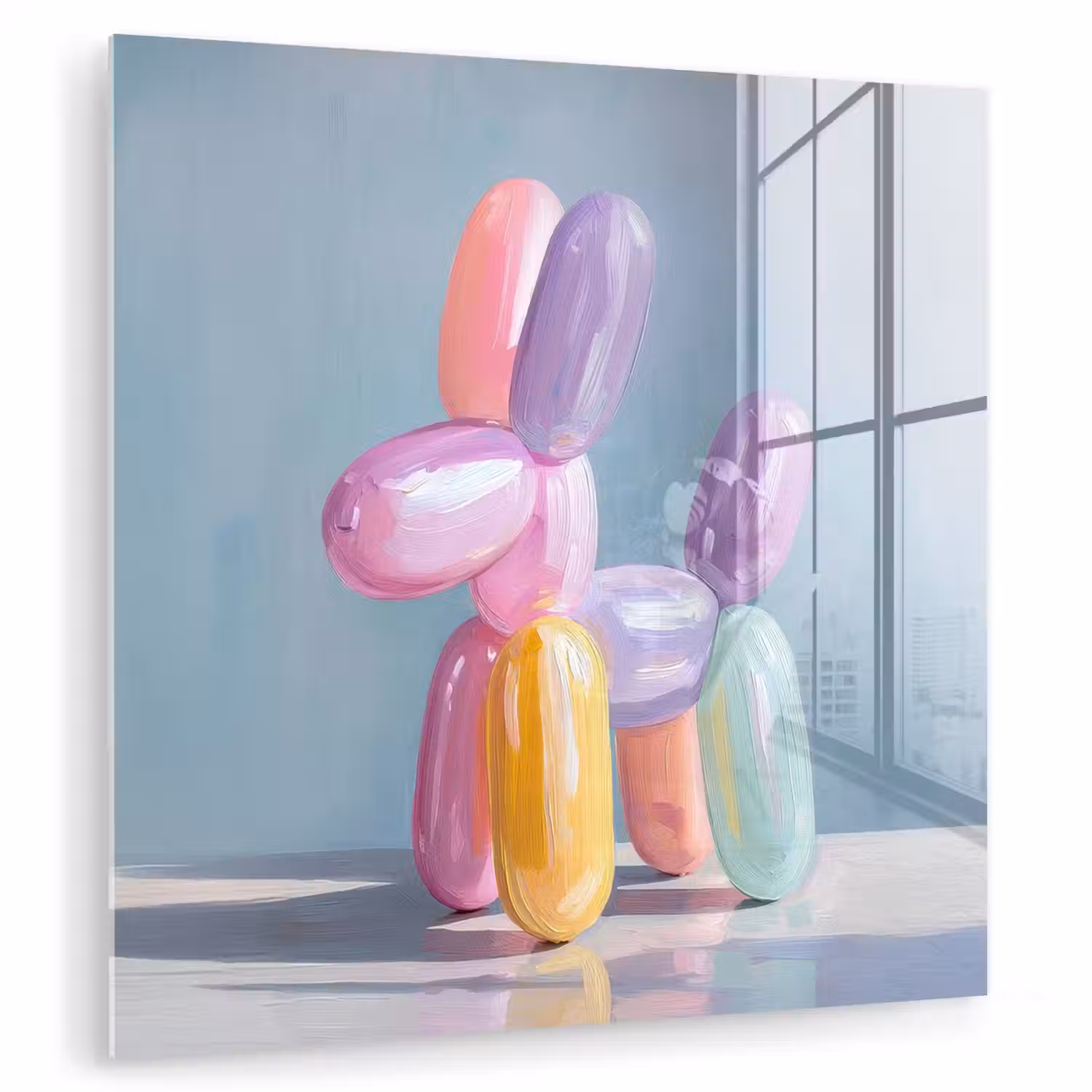 Dier - Ballon - Pasteltinten - Glanzend plexiglas 5mm klein -zzzproduct_nieuw