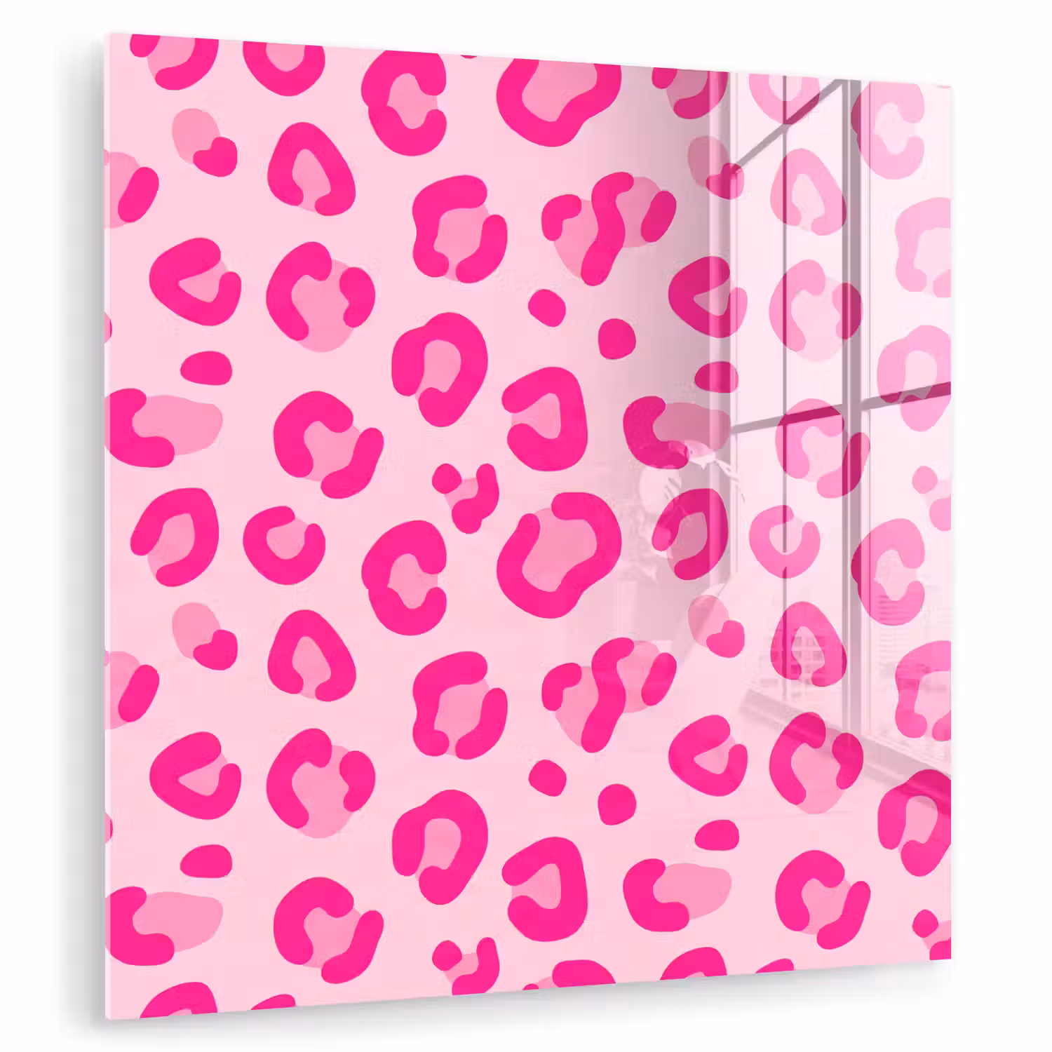 Dierenprint - Patroon - Abstract - Modern - Roze plexiglas 5mm klein -zzzproduct_nieuw