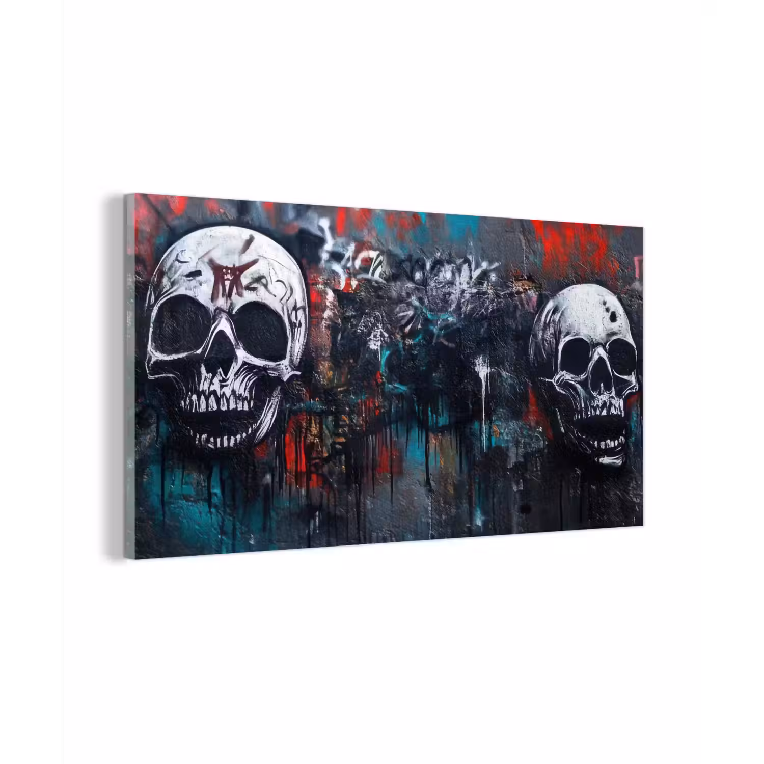 Schedels - Graffiti - Abstract plexiglas 5mm klein -z3d