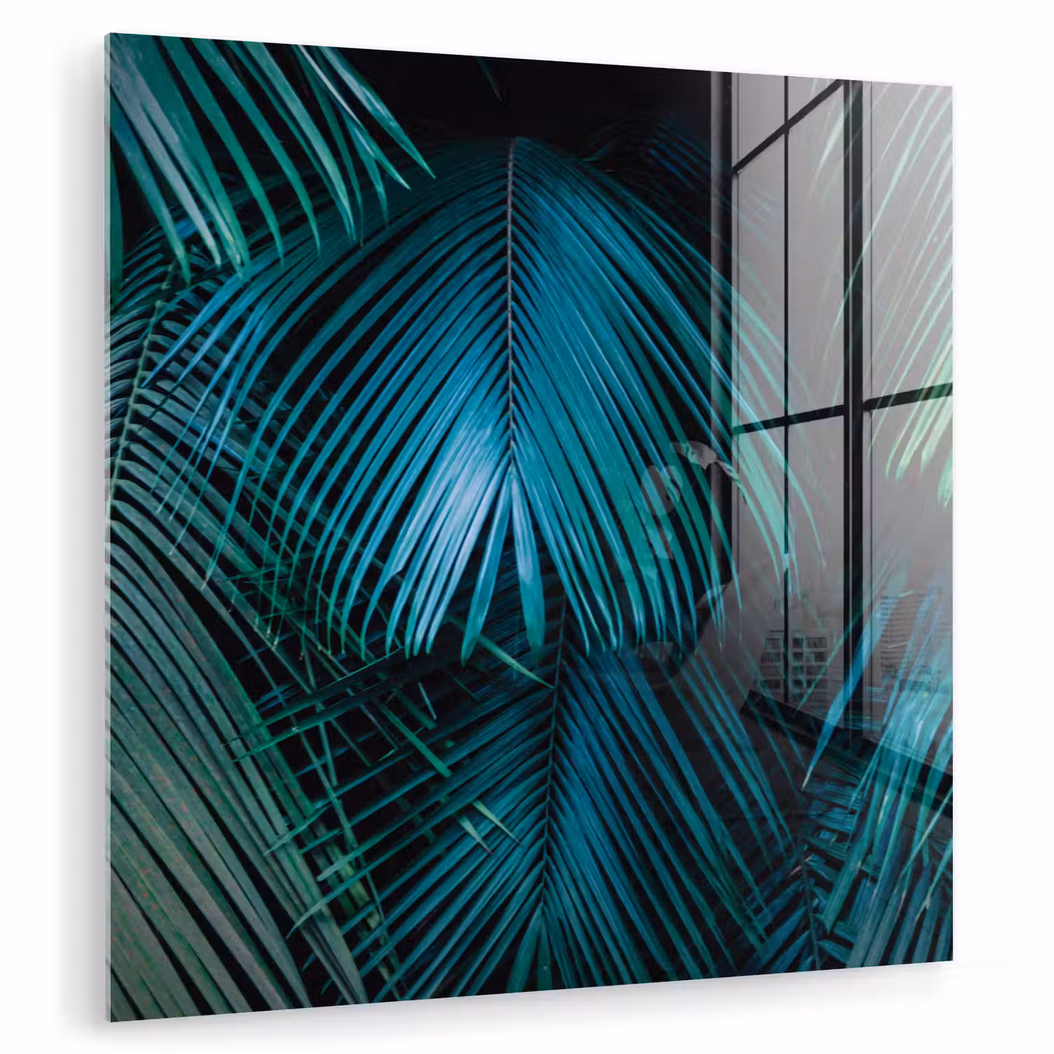 Inductie beschermer - Inductie afdekplaat - Tropical - Jungle - Bladeren - Groen plexiglas 5mm klein -zzzproduct_nieuw