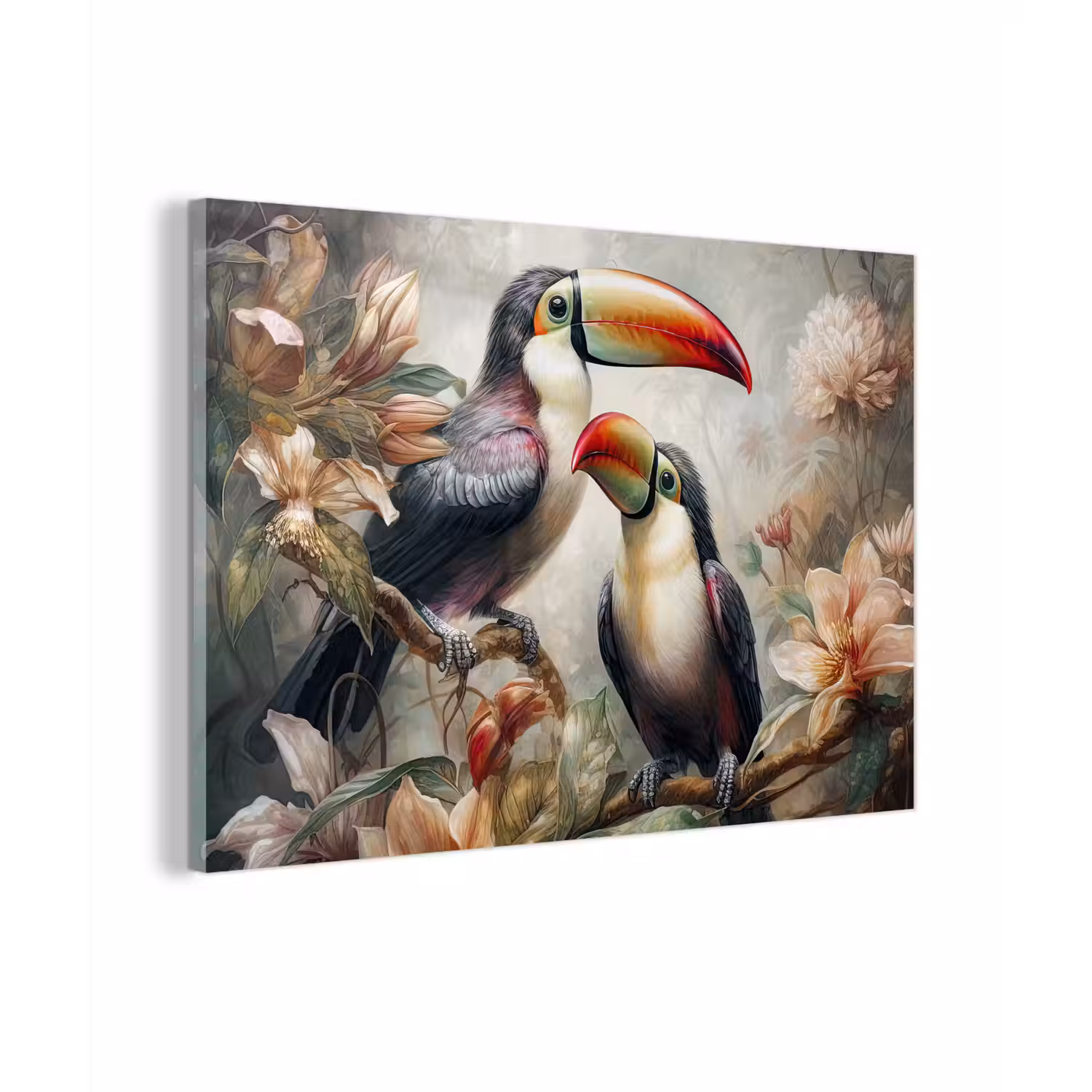 Toekan - Vogels - Bloemen - Jungle plexiglas 5mm klein -zzzproduct_nieuw
