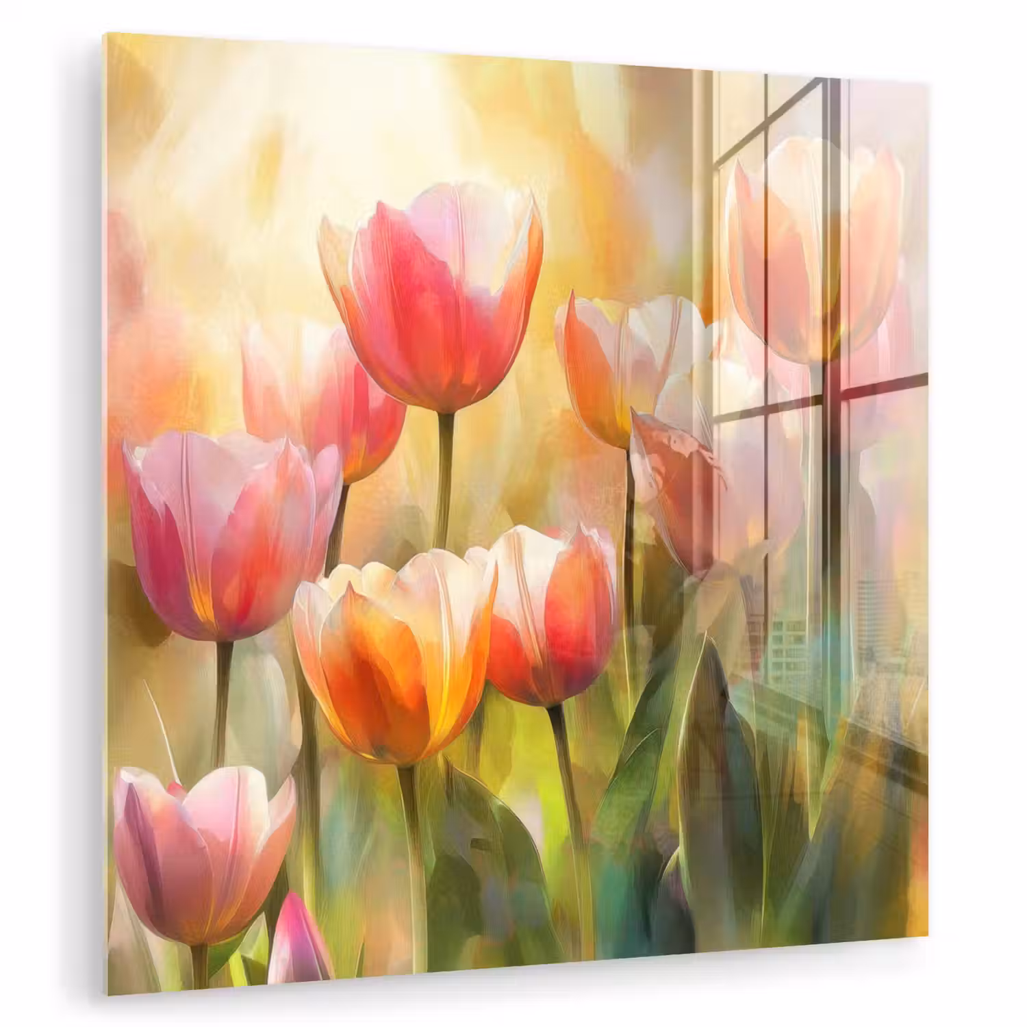 Tulpen - Sprookjesachtig - Kleurrijk plexiglas 5mm klein -zzzproduct_nieuw