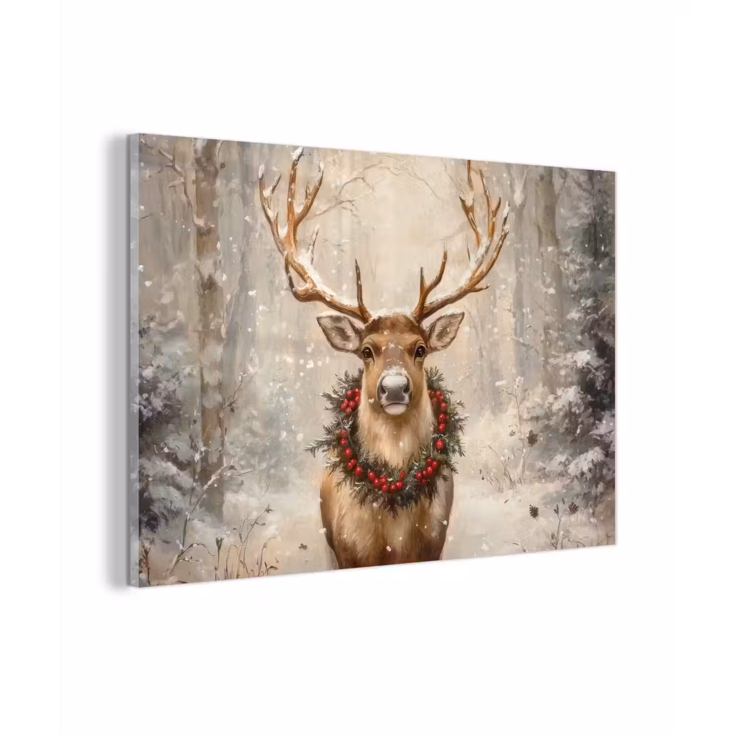 Kerst - Rendier - Winter - Krans plexiglas 5mm klein -zzzproduct_nieuw
