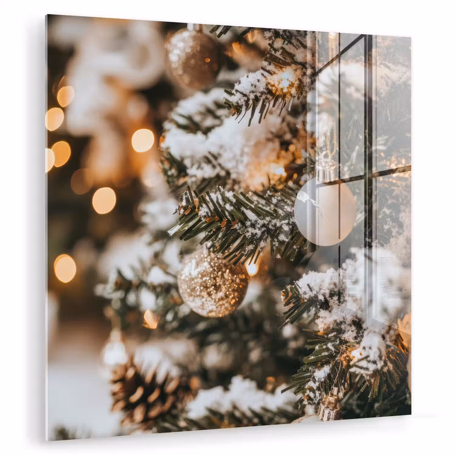 Kerst - Kerstboom - Winter - Binnen - Sneeuw plexiglas 5mm klein -zzzproduct_nieuw
