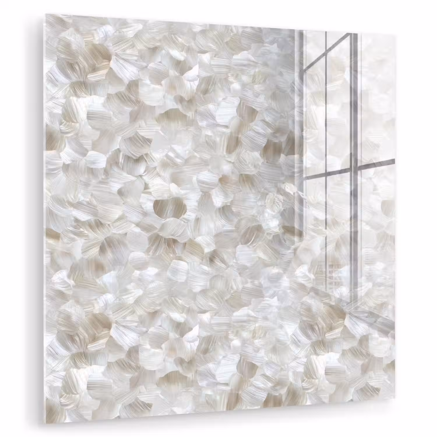 Wit - Penseelstreken - Reliëfeffect plexiglas 5mm klein 11 -zzzproduct_nieuw