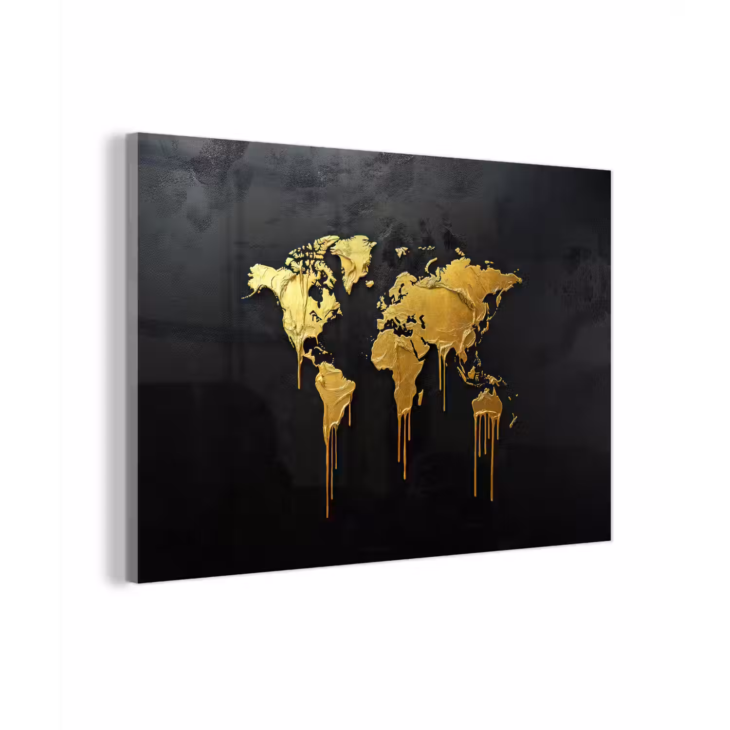 Wereldkaart - Lange druppels - Contrast plexiglas 5mm klein -zzzproduct_nieuw