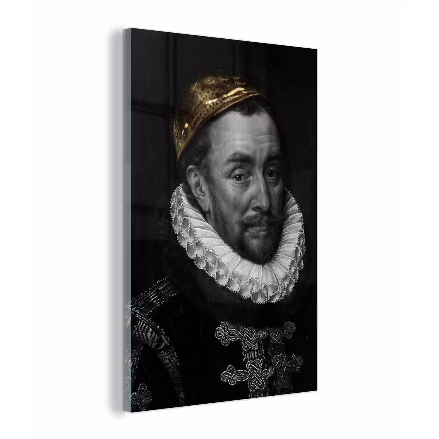 Willem van Oranje - Adriaen Thomasz - Goud plexiglas 5mm klein -z3d