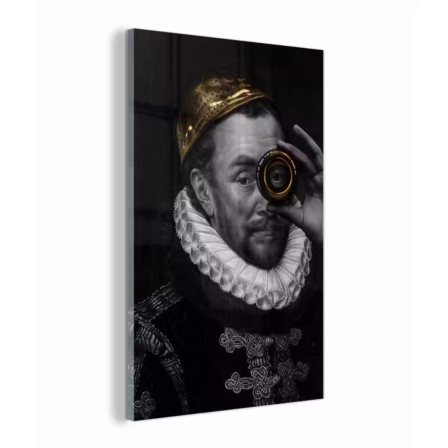 Willem van Oranje - Adriaen Thomasz - Goud - Lens plexiglas 5mm klein -z3d