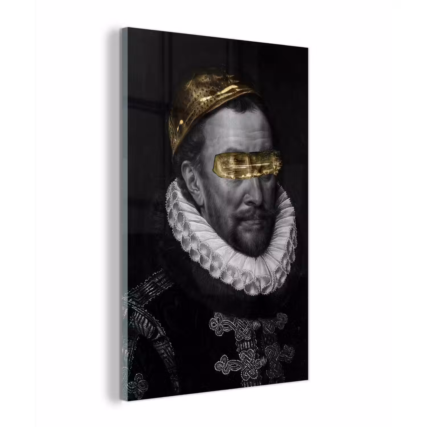 Willem van Oranje - Adriaen Thomasz - Zwart - Wit plexiglas 5mm klein -z3d