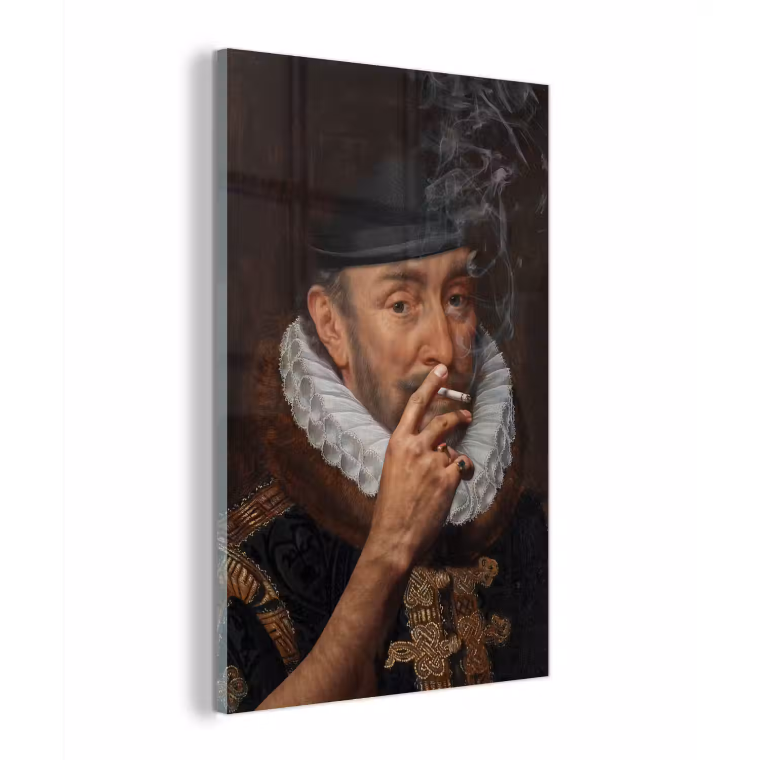 Willem van Oranje - Adriaen Thomasz - Sigaretten - Rook plexiglas 5mm klein -z3d