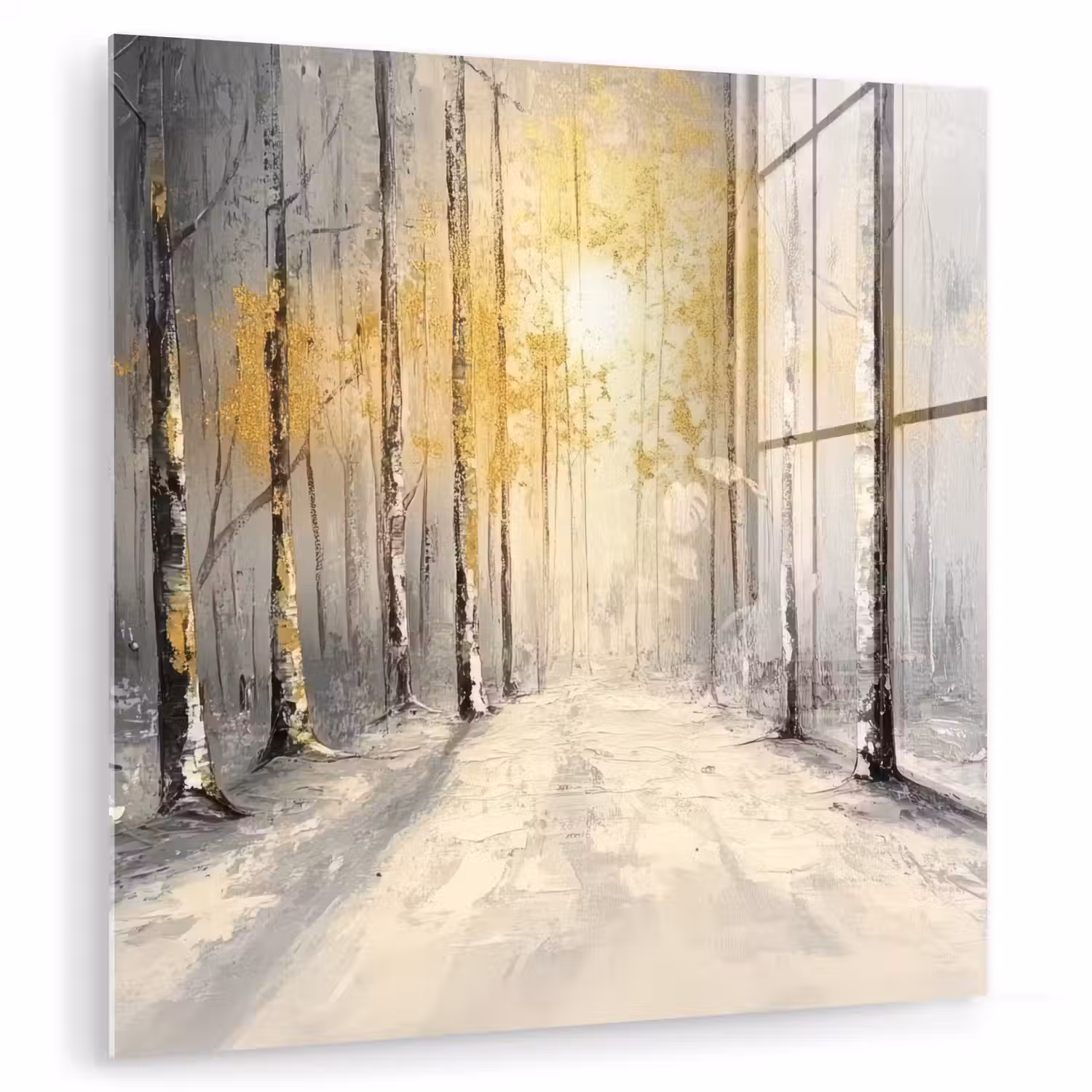 Winter - Abstract - Sneeuw - Natuur - Zon plexiglas 5mm klein -zzzproduct_nieuw