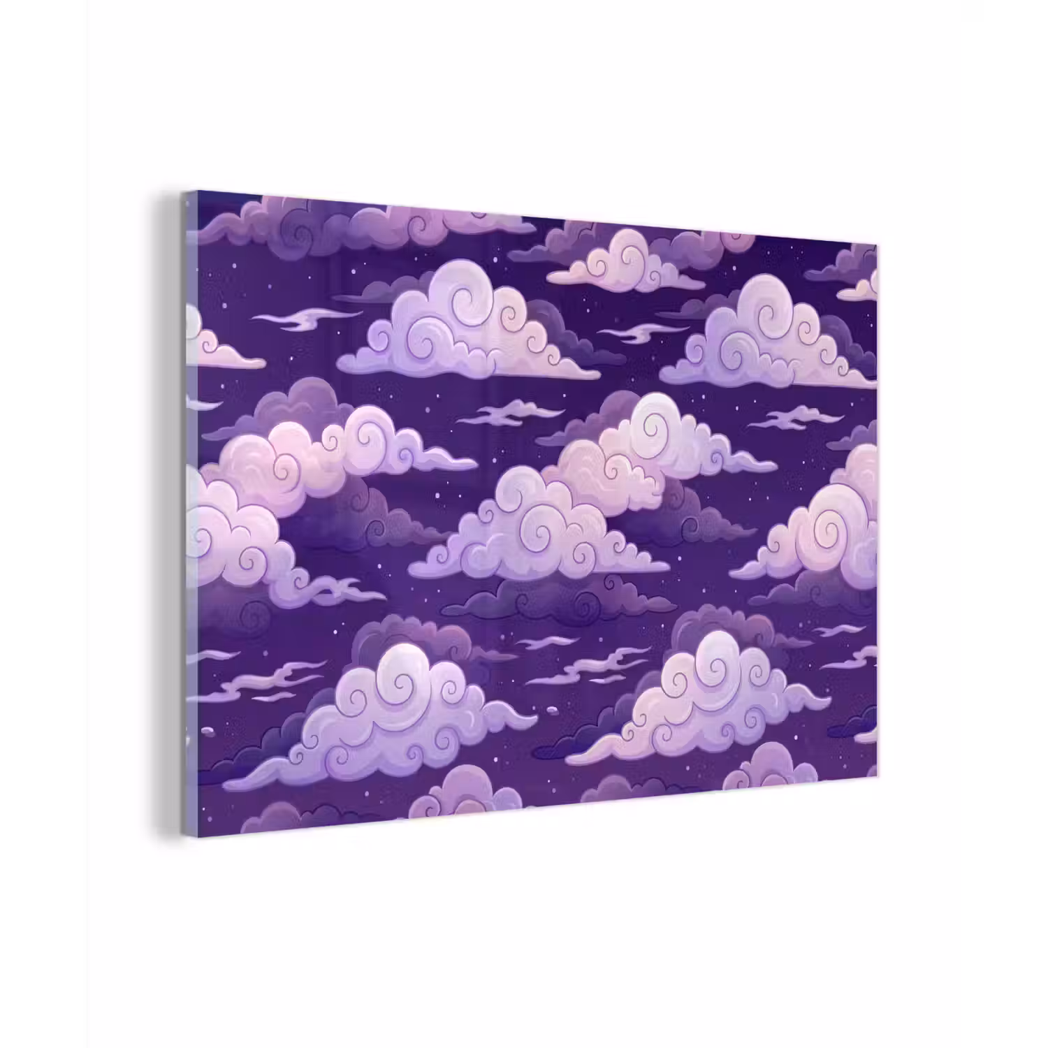 Wolken - Nacht - Natuur - Abstract - Paars plexiglas 5mm klein -zzzproduct_nieuw