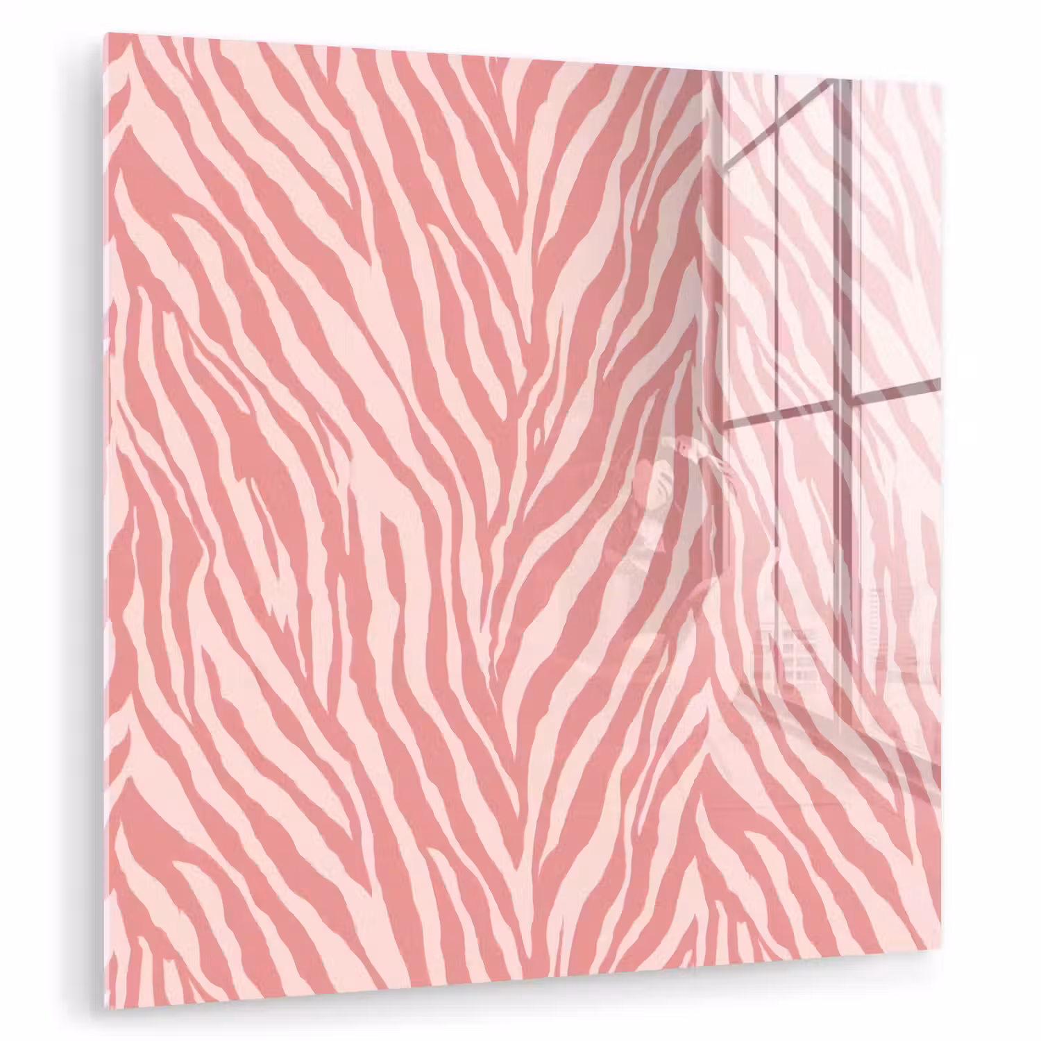 Zebra - Print - Roze plexiglas 5mm klein 11 -zzzproduct_nieuw