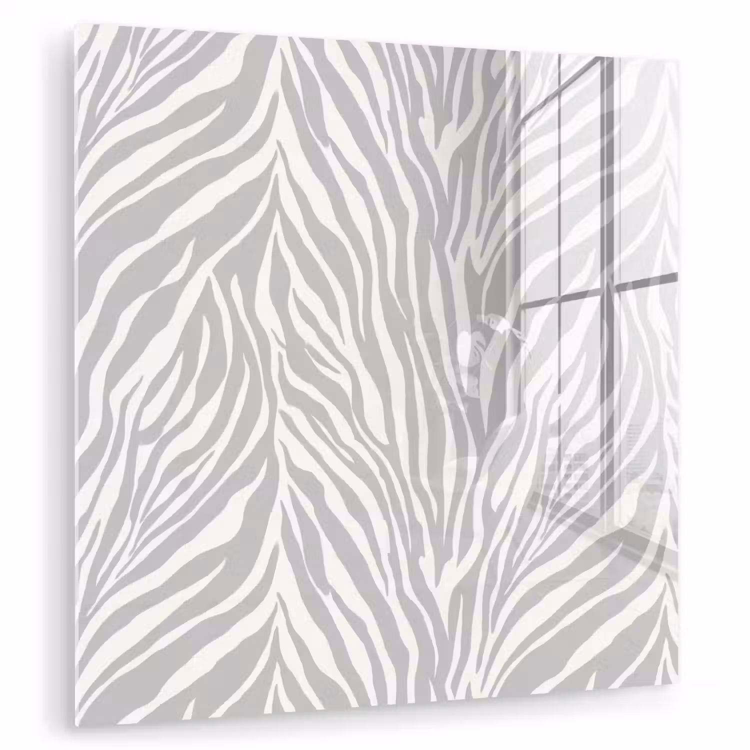 Zebra - Motief - Grijs plexiglas 5mm klein 11 -zzzproduct_nieuw