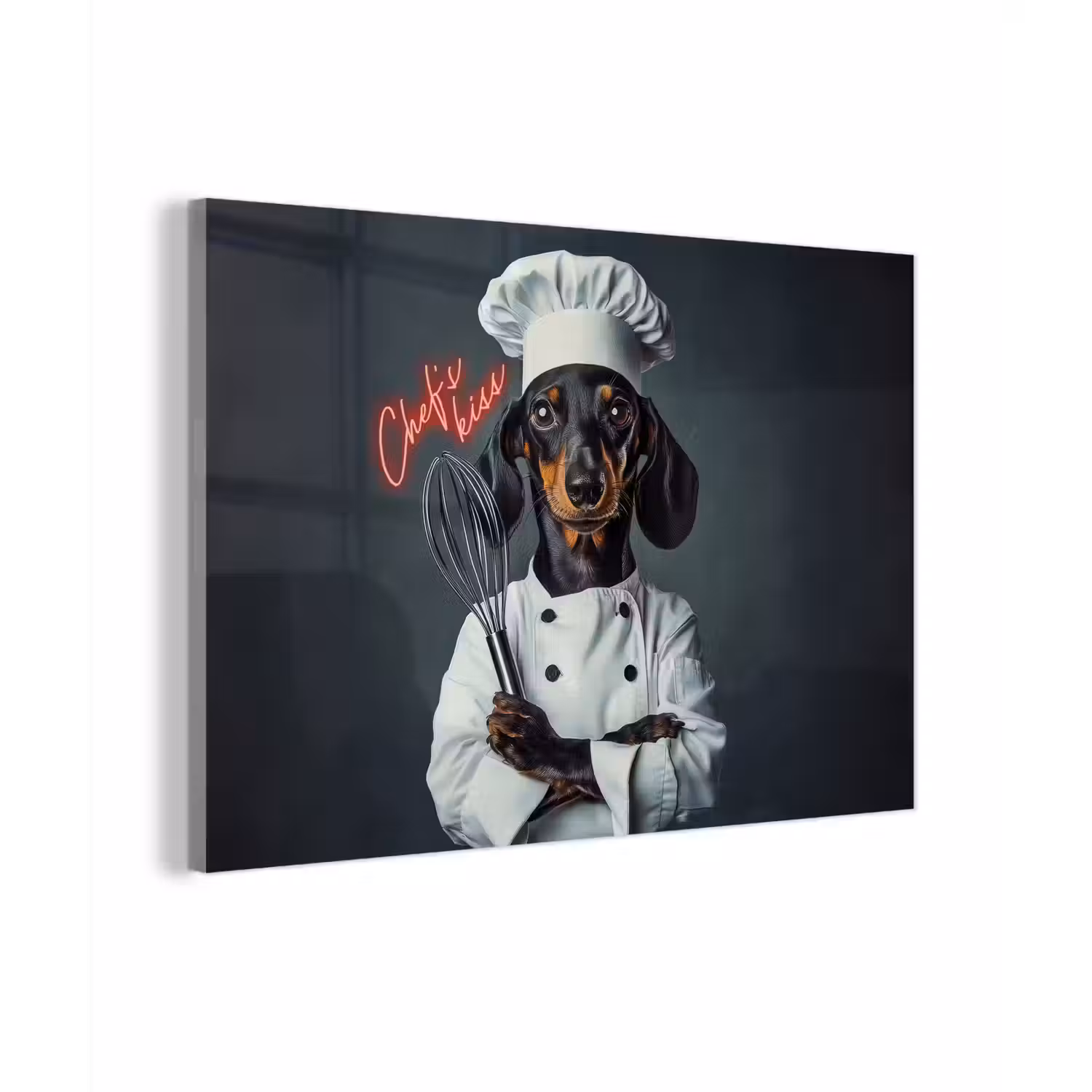 Quote - Neon - Hond - Kokskleding plexiglas 5mm klein -zzzproduct_nieuw