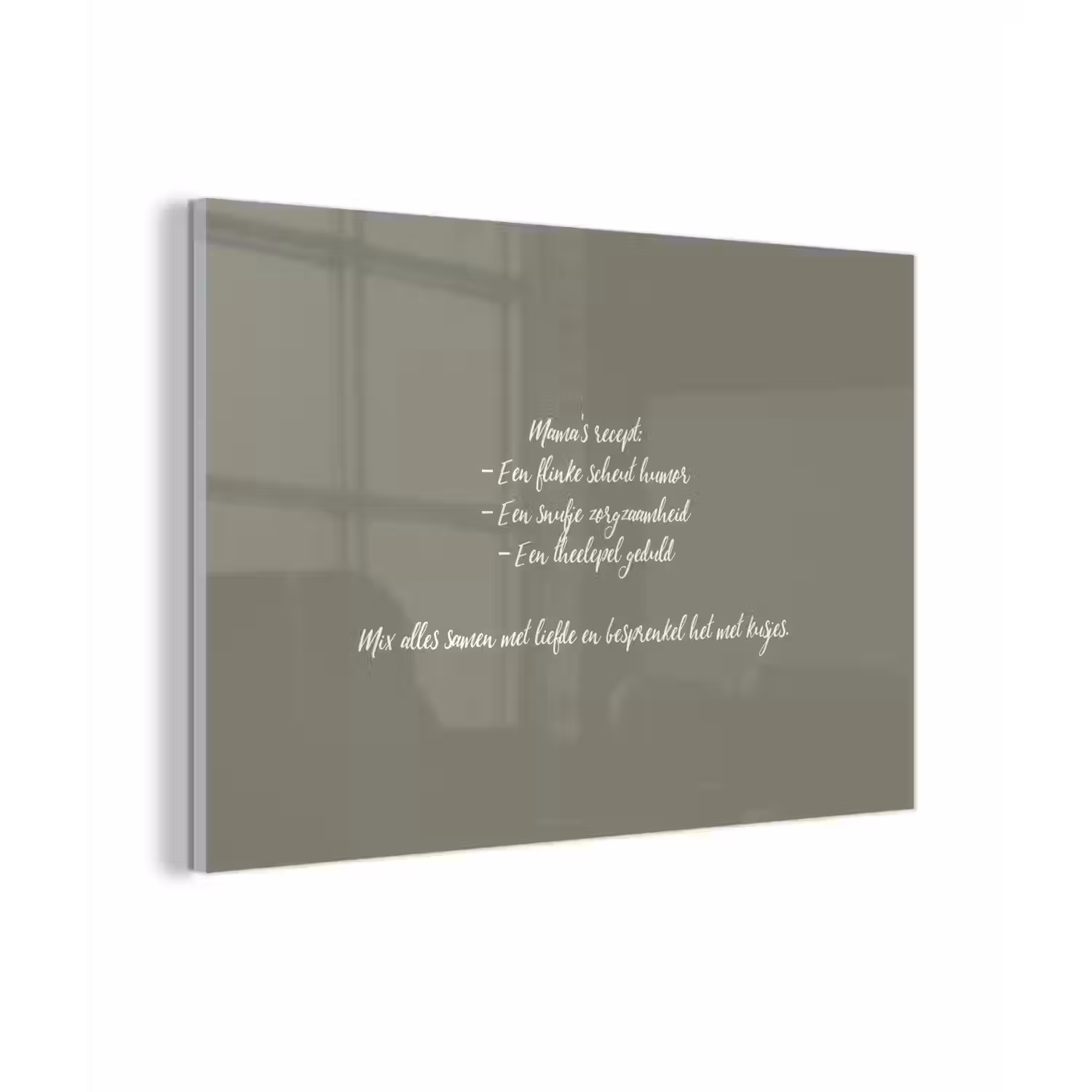 Quotes - Ma - Spreuken - Mama's recept - Koken plexiglas 5mm klein -sfeer1