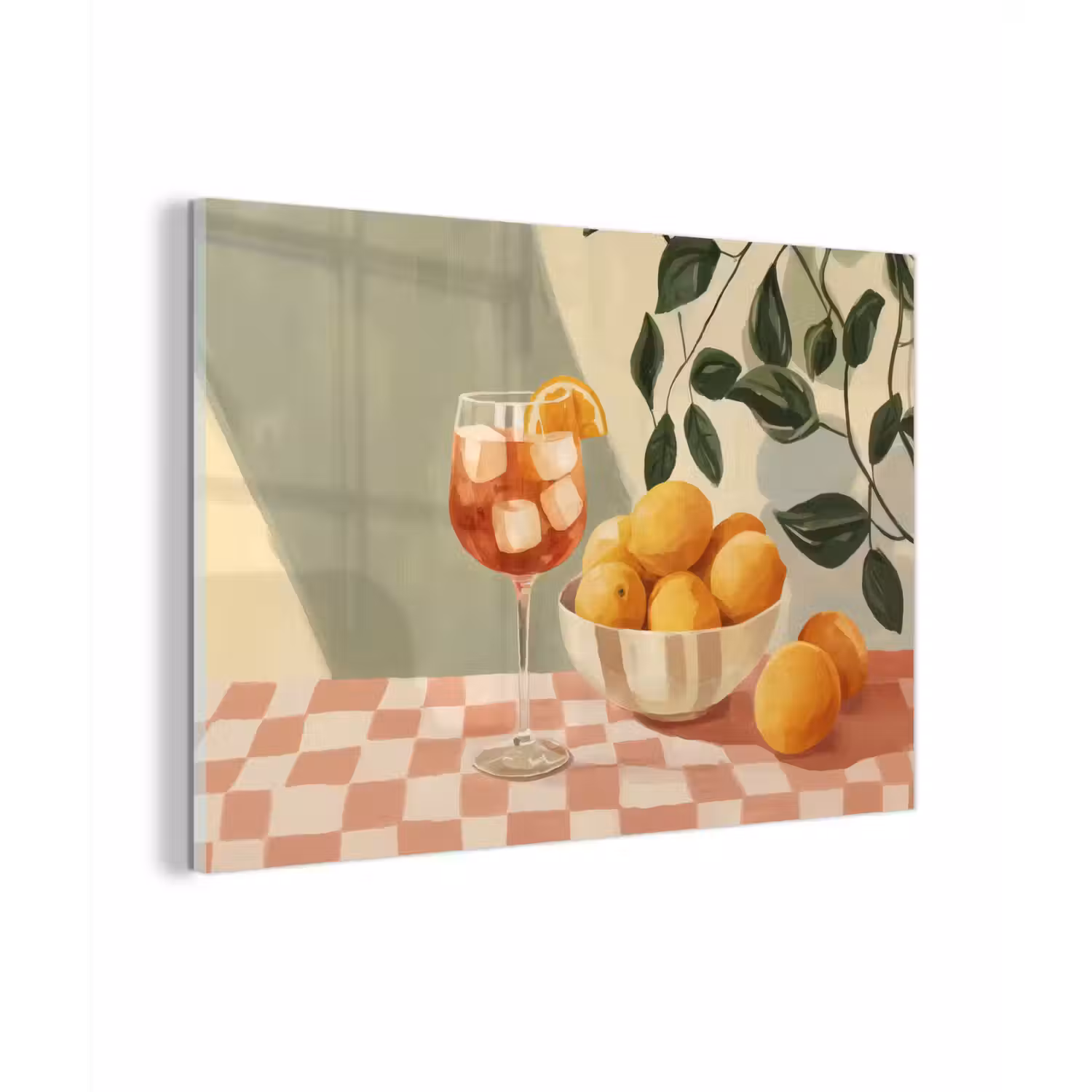 Citroenen - Glas - Tafelkleed - Geblokt plexiglas 5mm klein -zzzproduct_nieuw