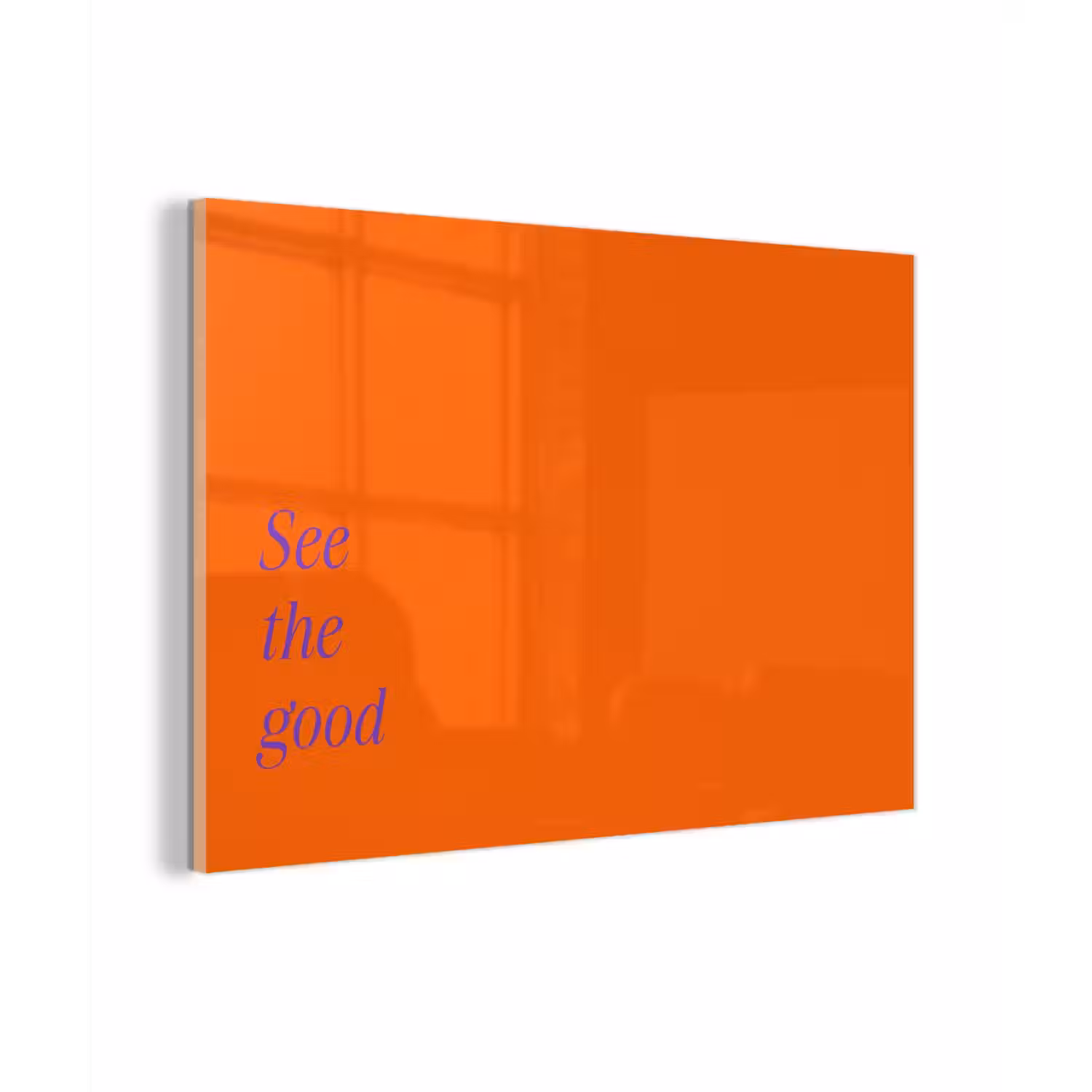 See te good - Paars - Oranje plexiglas 5mm klein -zzzproduct_nieuw