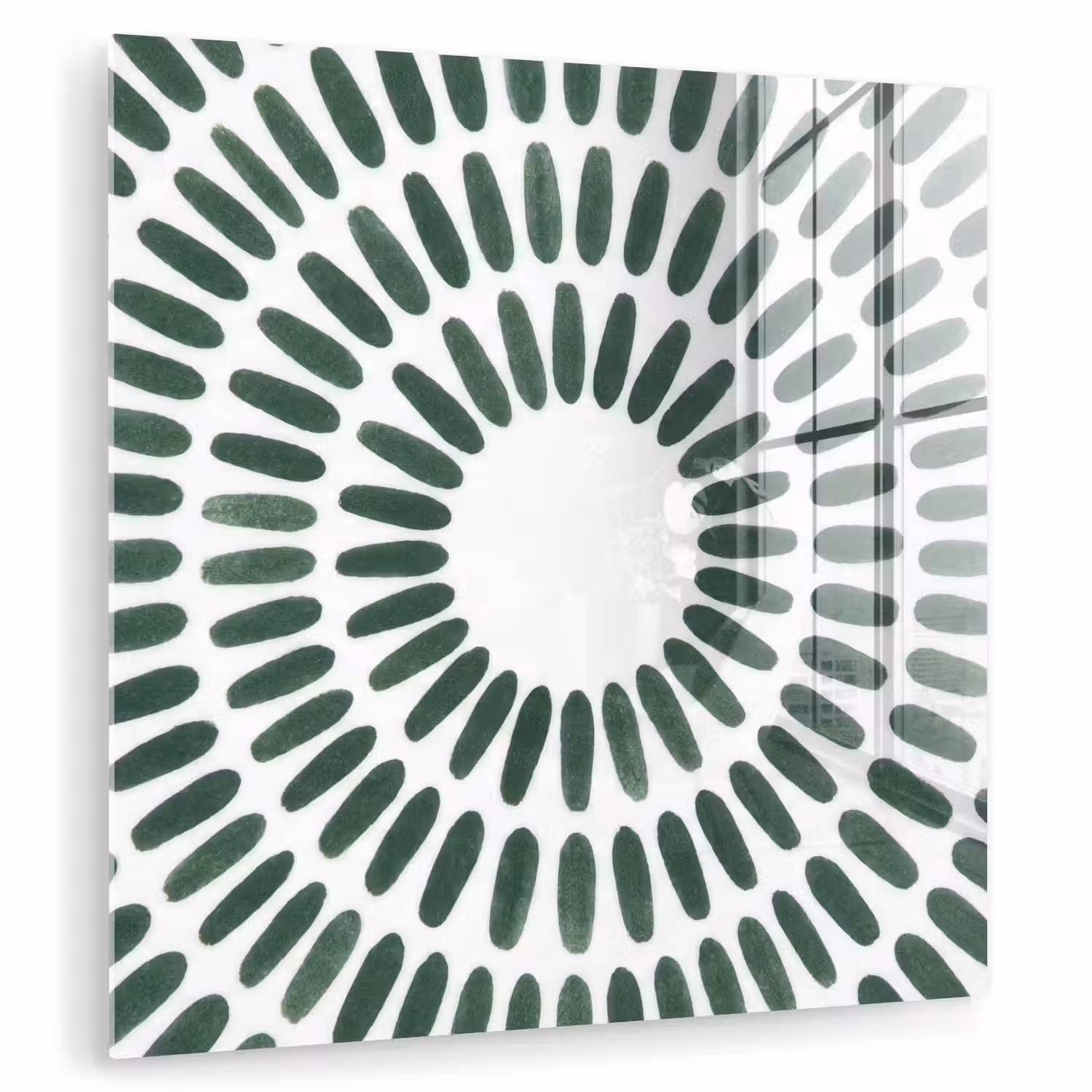 Abstract - Cirkel - Patroon - Modern - Groen plexiglas 5mm klein -zzzproduct_nieuw