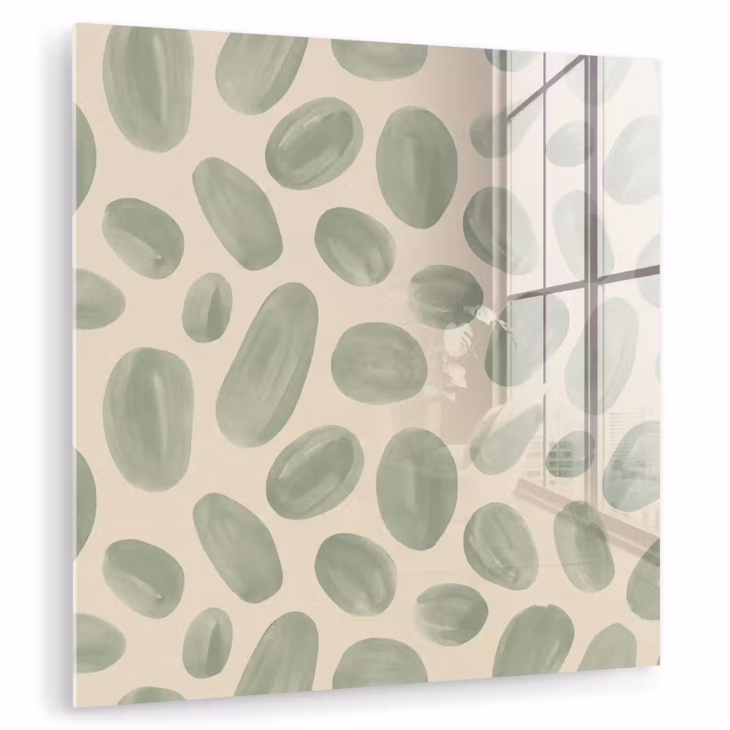 Abstract - Patroon - Organisch - Groen - Modern plexiglas 5mm klein -zzzproduct_nieuw