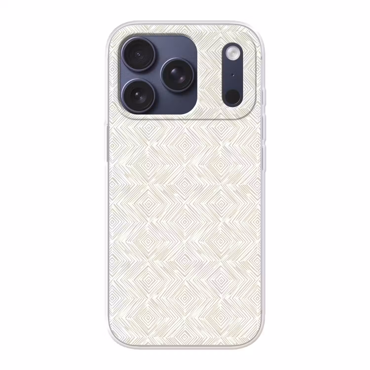 Abstract - Ruiten - Beige Telefoonhoesje iPhone 17 Pro klein 878 -3d