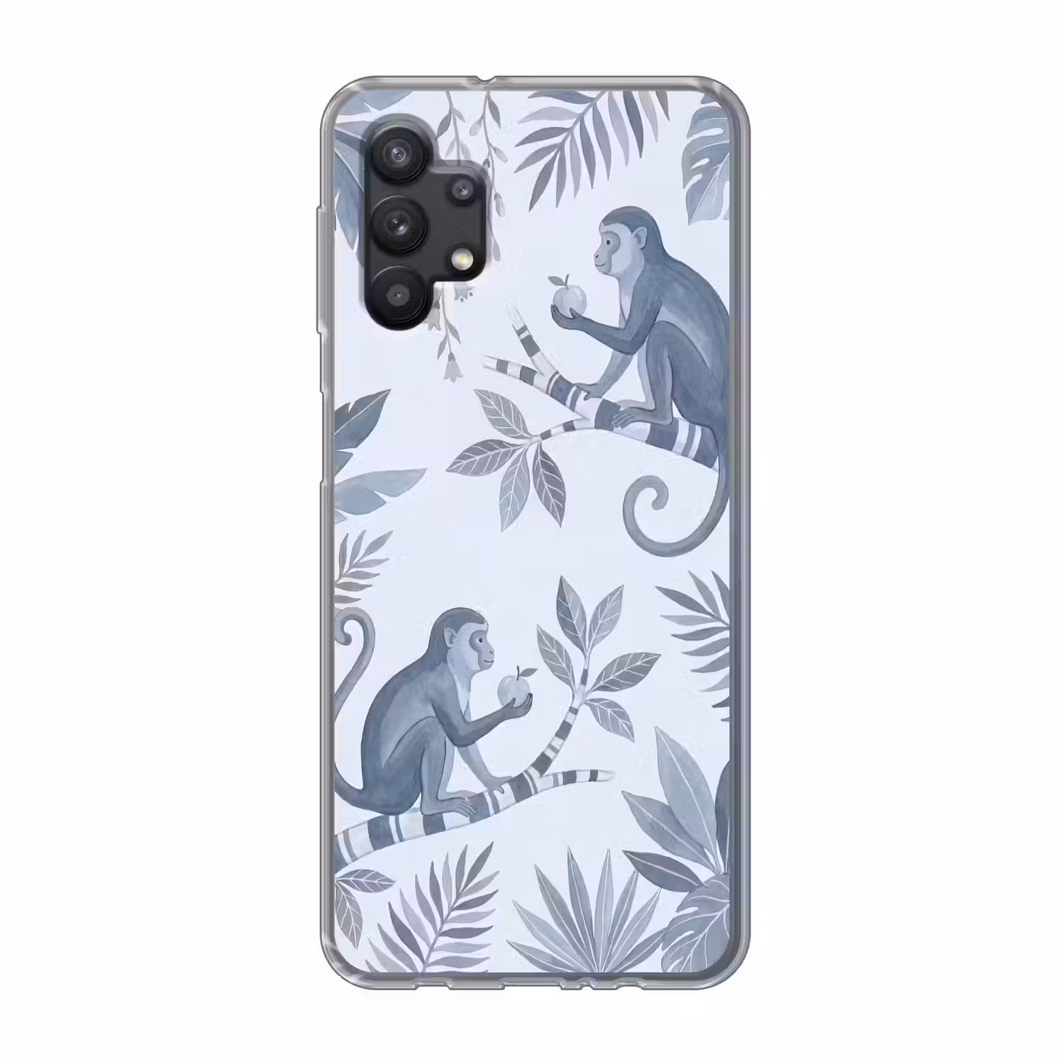 Aap - Boom - Bladeren - Jungle - Illustratie Telefoonhoesje Samsung Galaxy A32 5G klein -3d