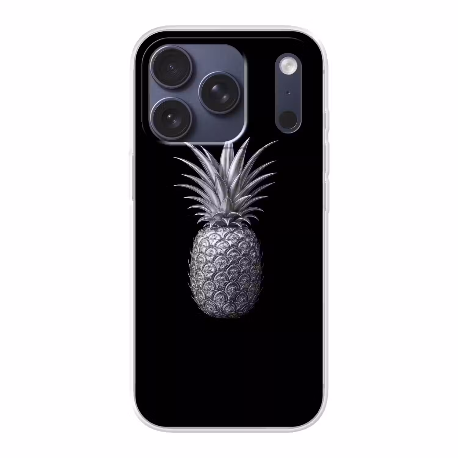 Ananas - Gedetailleerd - Bladeren Telefoonhoesje iPhone 17 Pro klein -3d