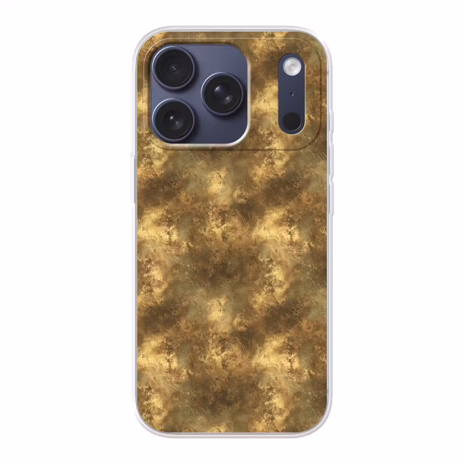 Antiek - Metaallook - Goud Telefoonhoesje iPhone 17 Pro klein 878 -3d