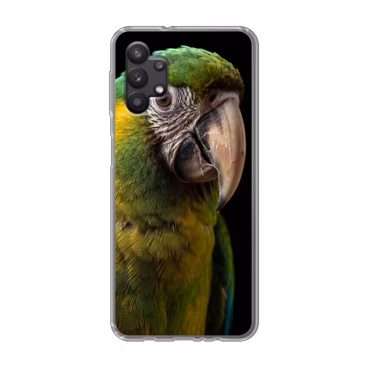 Ara - Portret - Groen Telefoonhoesje Samsung Galaxy A32 5G klein -3d