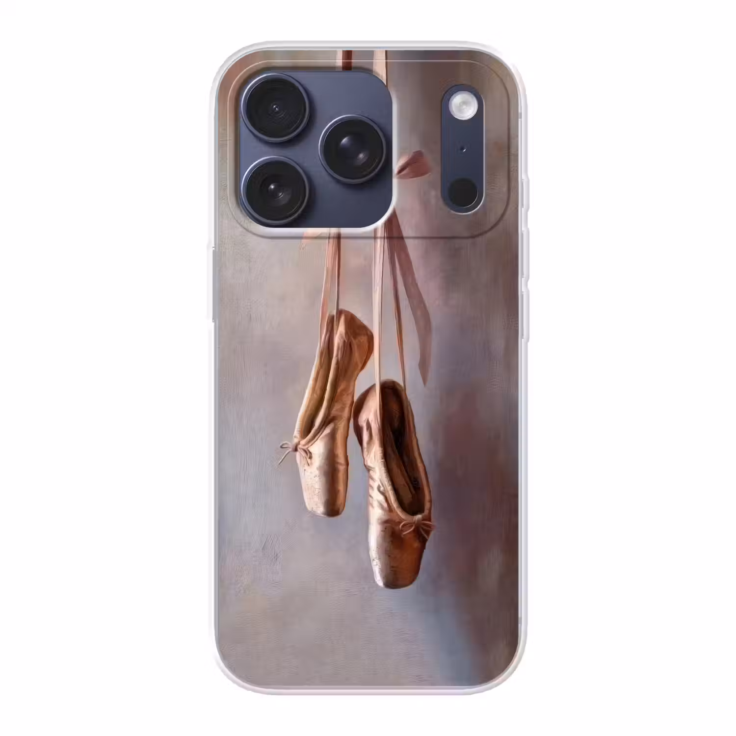 Balletschoenen - Satijn - Aardetinten Telefoonhoesje iPhone 17 Pro klein -3d