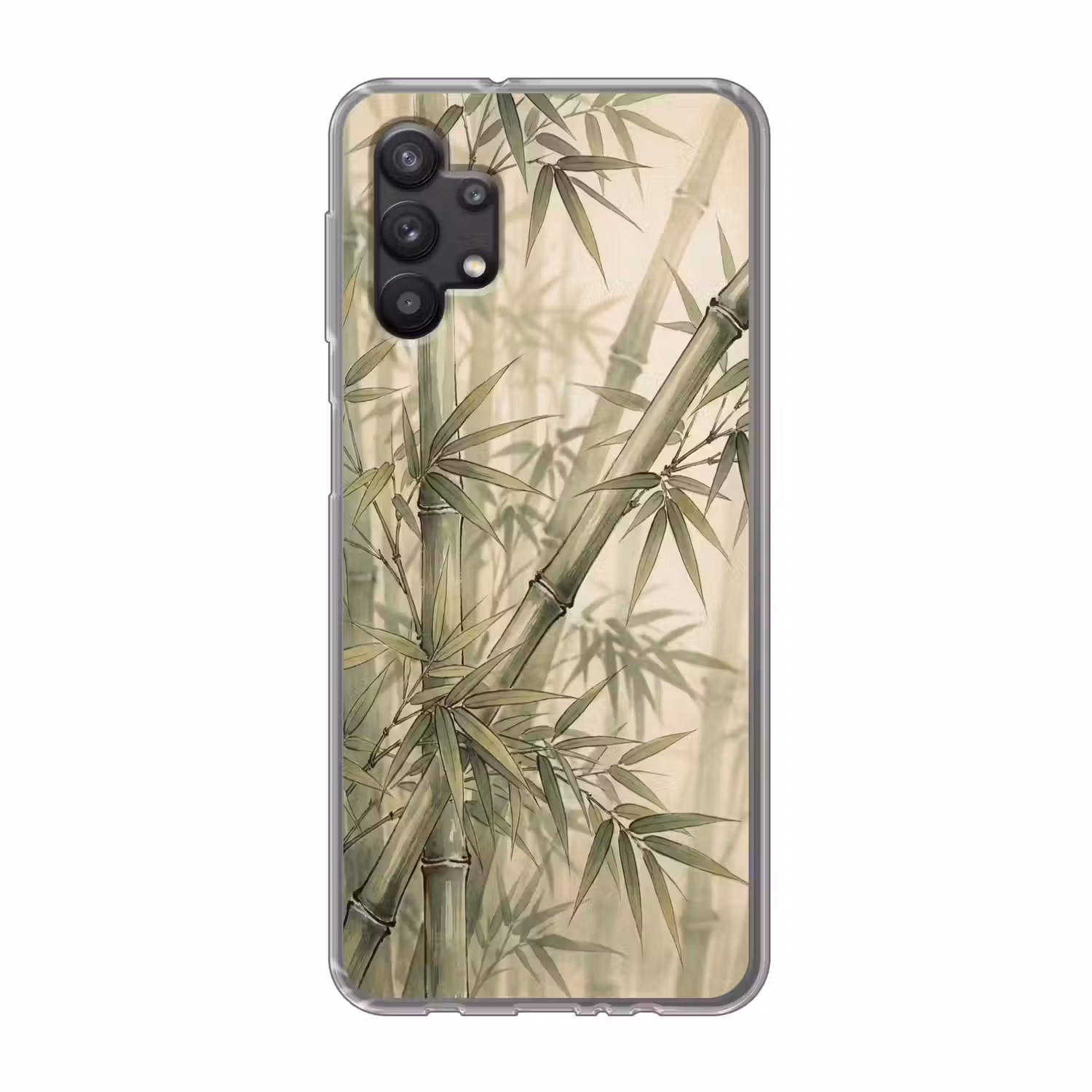 Bamboe - Bladeren - Aziatisch - Groen - Natuur Telefoonhoesje Samsung Galaxy A32 5G klein -3d