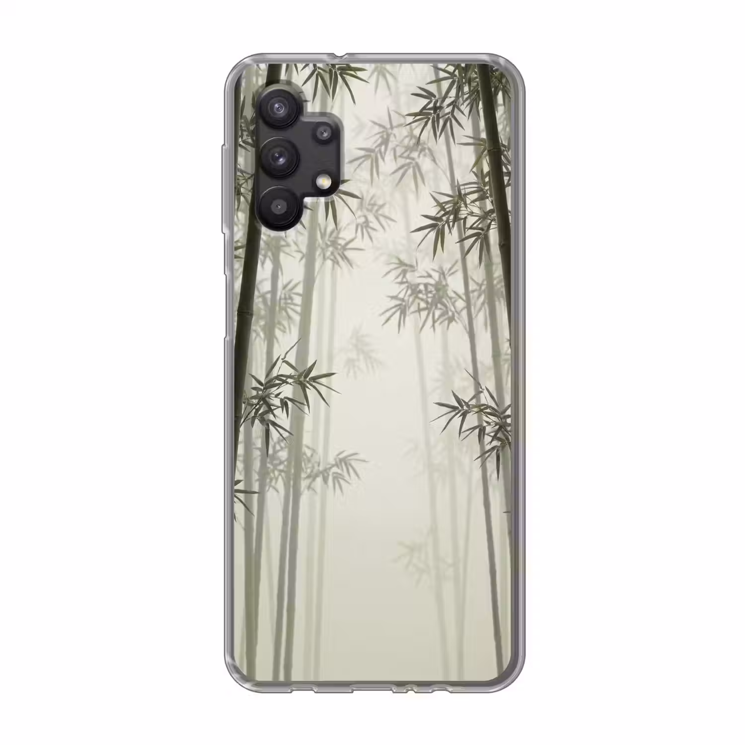 Bamboe - Bos - Mist - Natuur Telefoonhoesje Samsung Galaxy A32 5G klein -3d