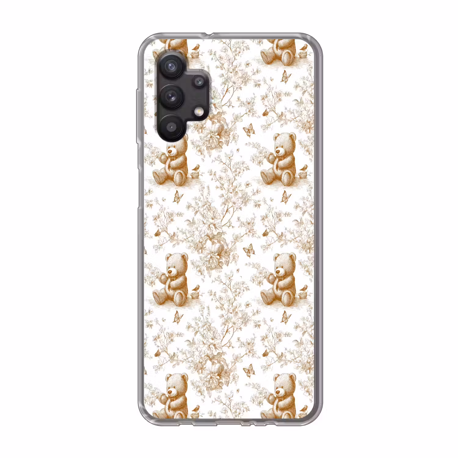 Beer - Tijdloos - Bruin Telefoonhoesje Samsung Galaxy A32 5G klein 346 -3d