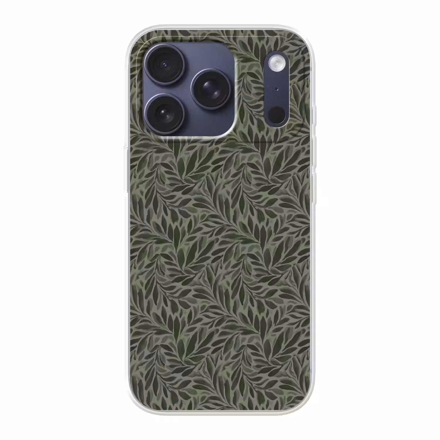 Bladeren - Organisch - Groen Telefoonhoesje iPhone 17 Pro klein 878 -3d