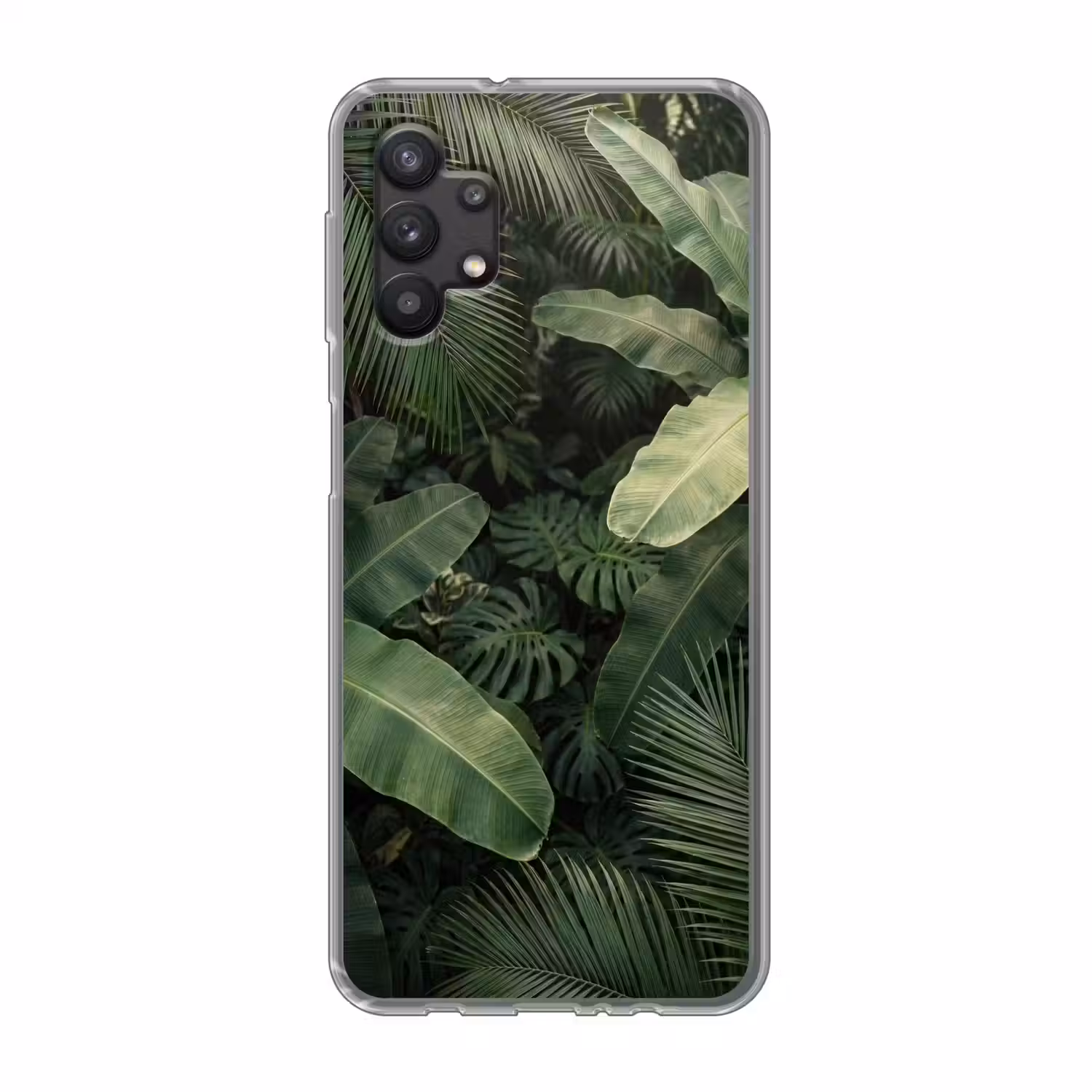 Bladeren - Groen - Tropisch - Natuur Telefoonhoesje Samsung Galaxy A32 5G klein -3d