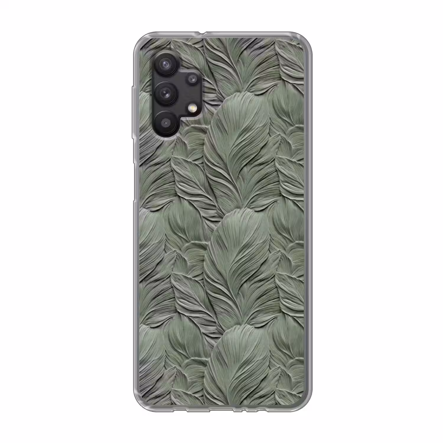Bladeren - Textuur - Groen Telefoonhoesje Samsung Galaxy A32 5G klein 346 -3d