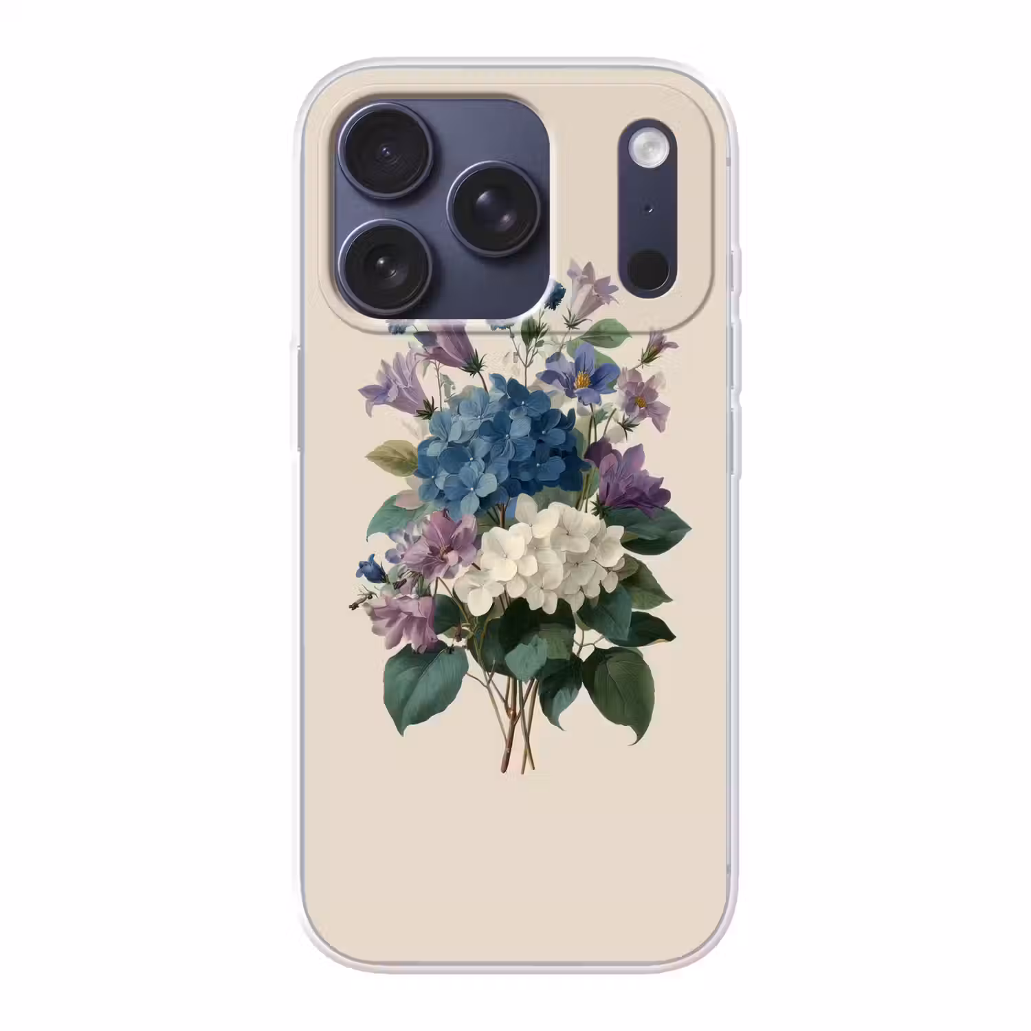 Bloemen - Gedetailleerd - Rust - Realistisch Telefoonhoesje iPhone 17 Pro klein -3d
