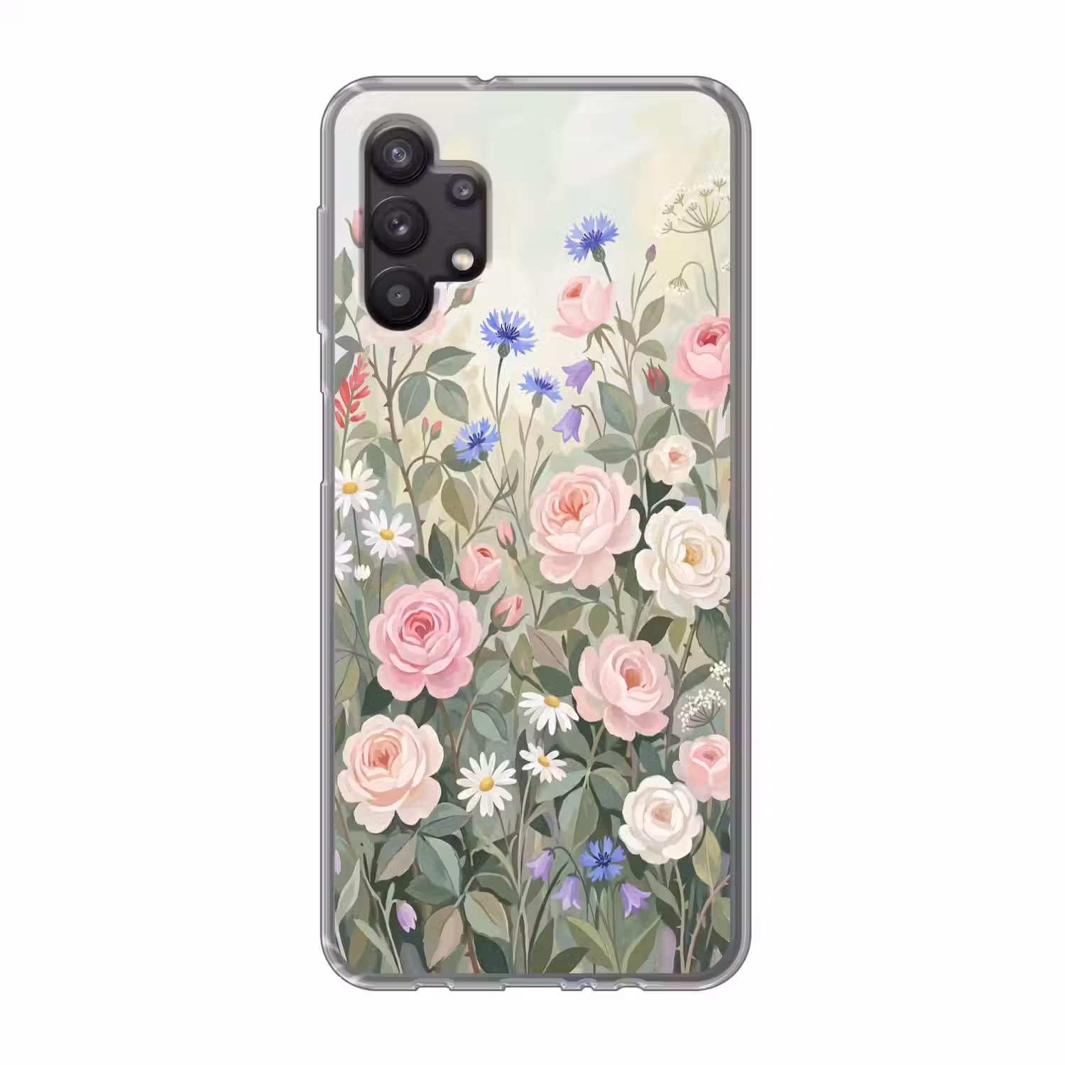 Bloemen - Tuin - Natuur - Kleurrijk Telefoonhoesje Samsung Galaxy A32 5G klein -3d
